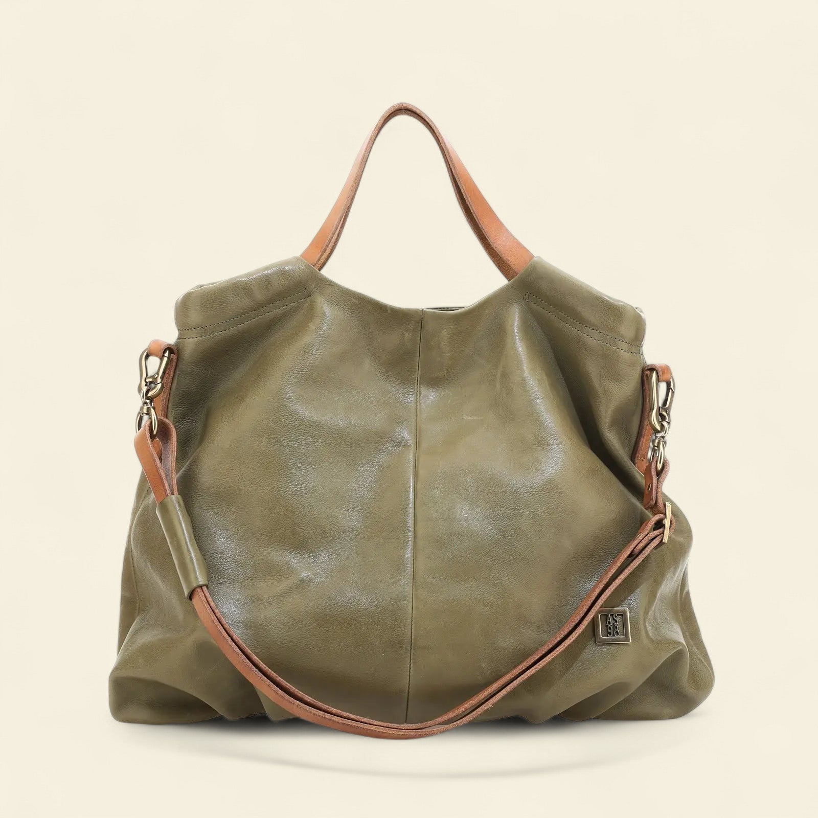 A.S.98 Pamel soft leather tote bag with shoulder strap