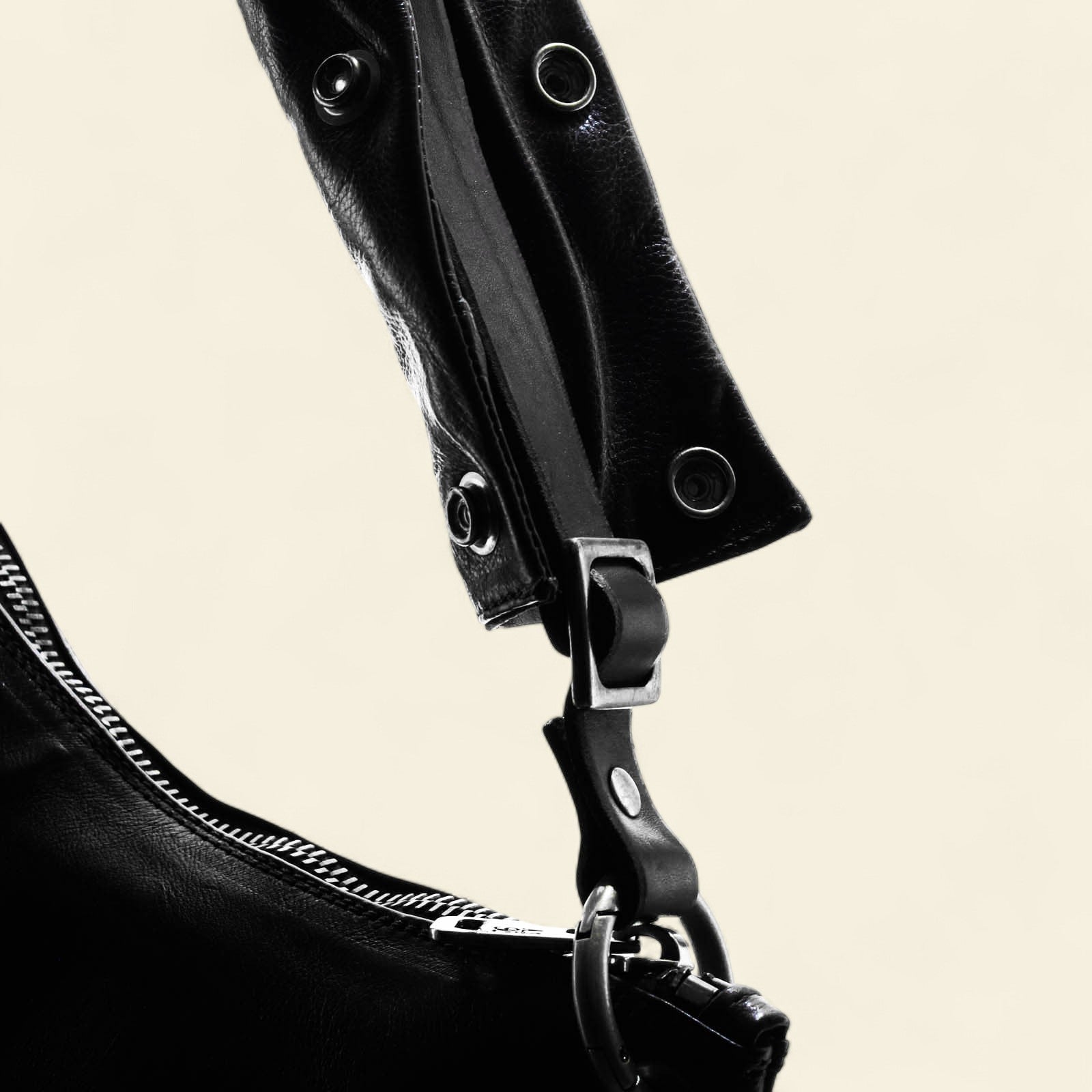 A.S.98 Jones leather shoulder bag with chain detailing Winter 26