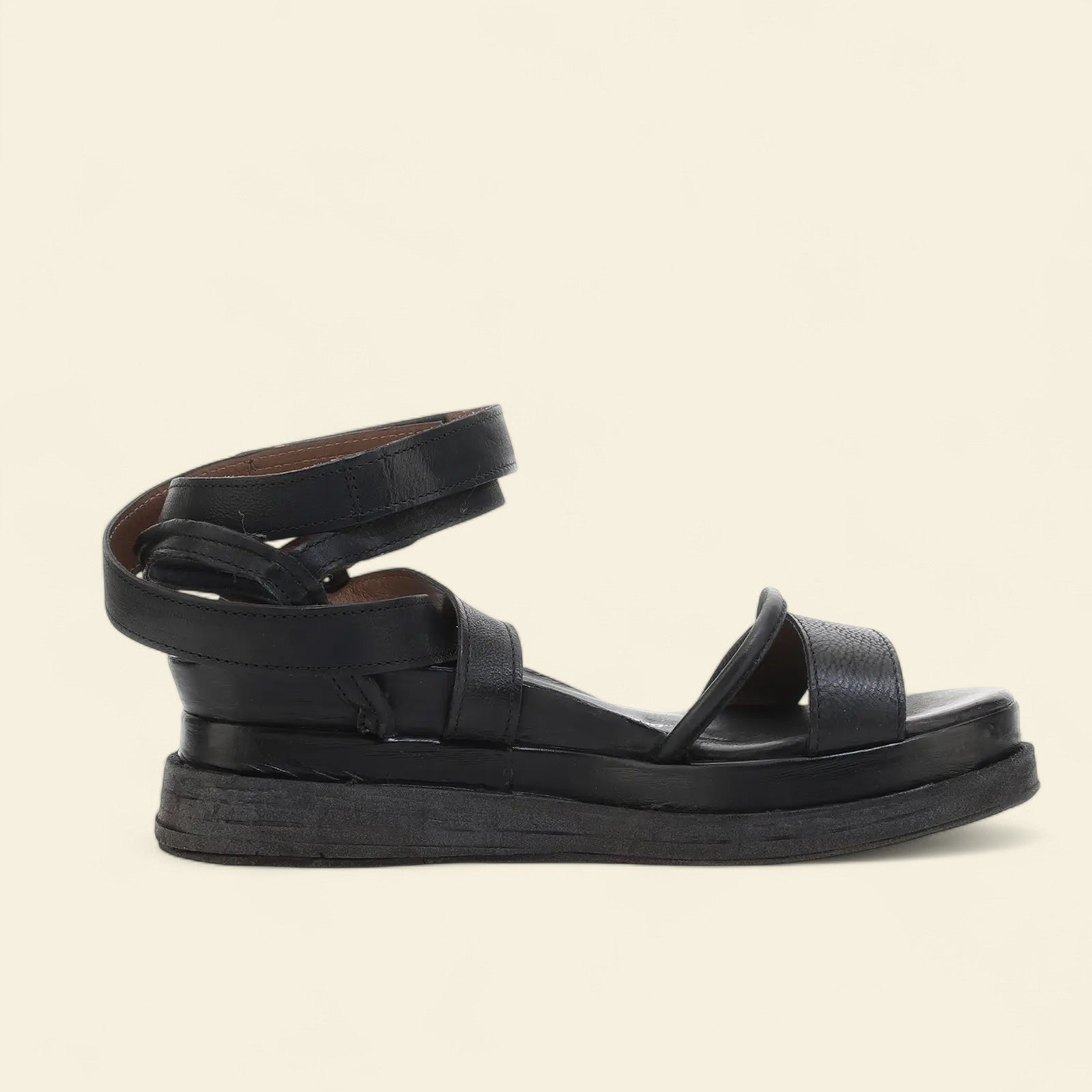 Lexi A.S.98 Black Summer 25 Leather Sandal