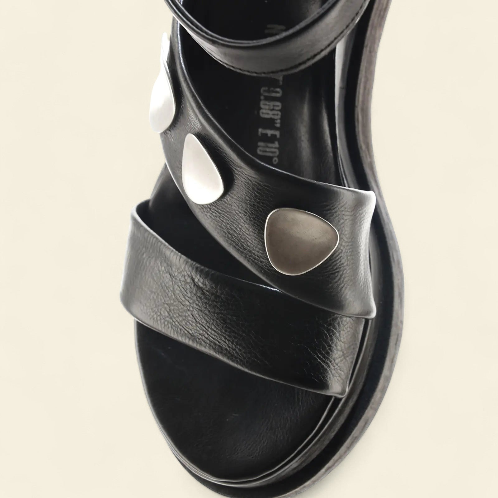 Lance A.S.98 Black Summer 25 Leather Sandal