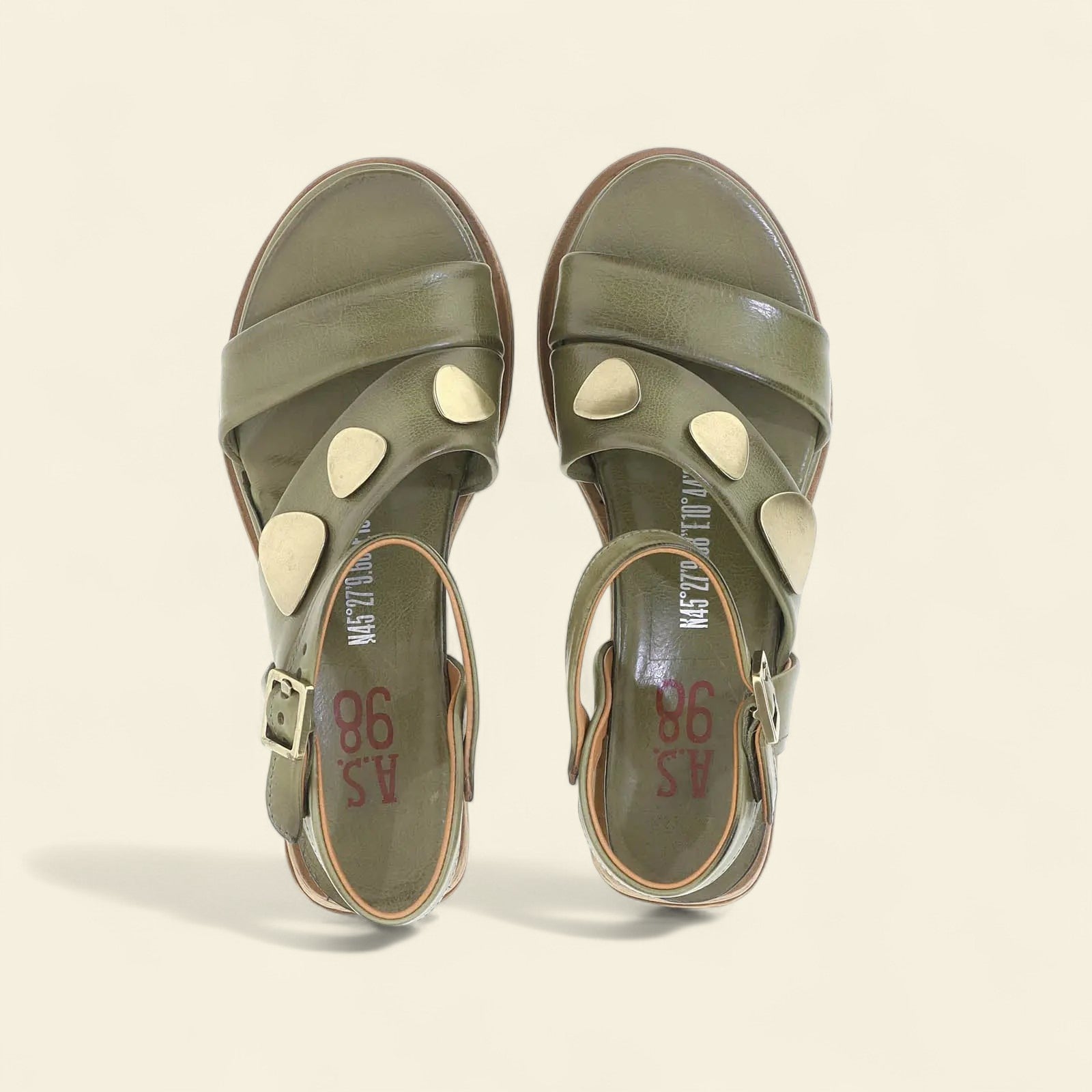 Lance A.S.98 Green Summer 25 Leather Sandal