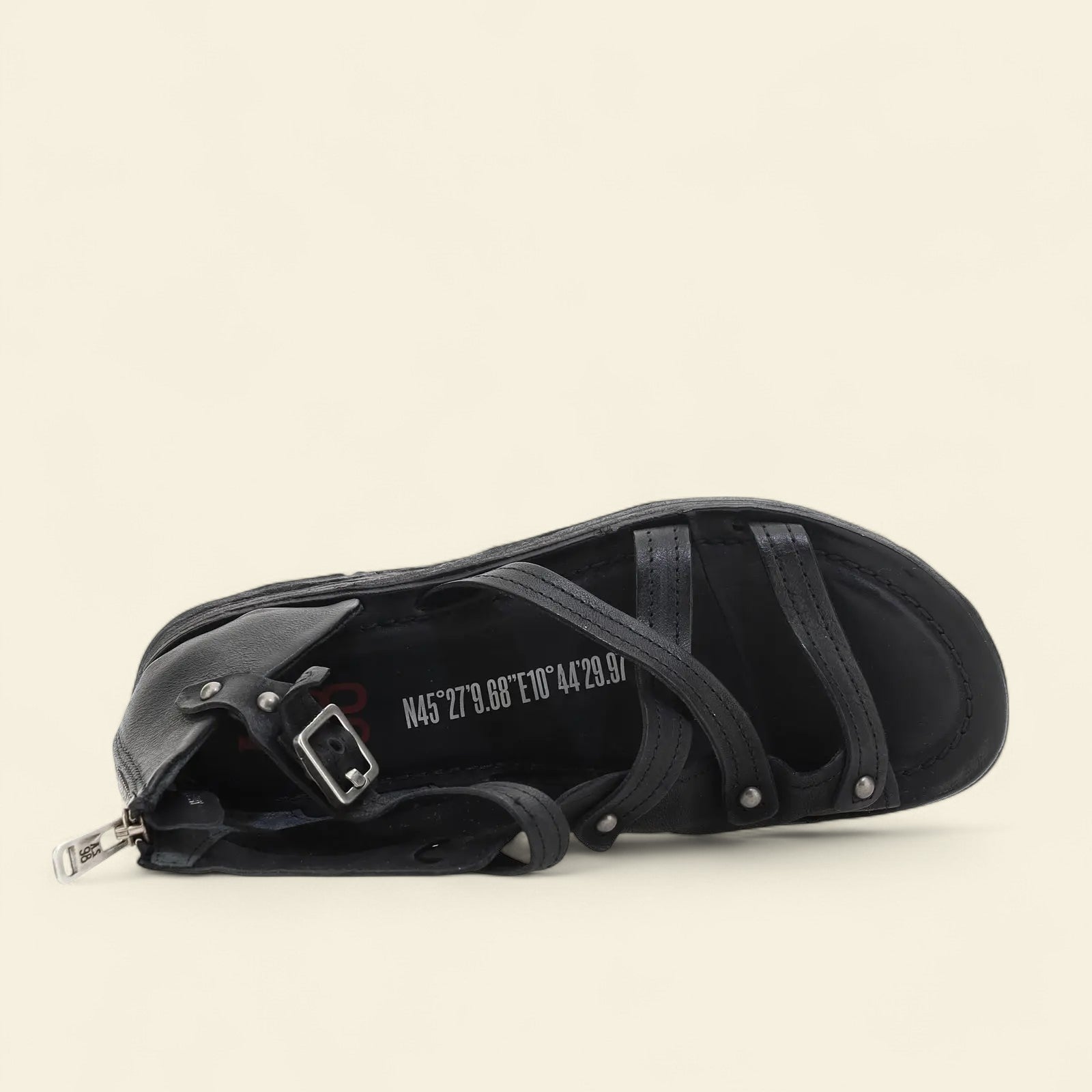 Ralph A.S.98 Black Summer 25 Leather Sandal