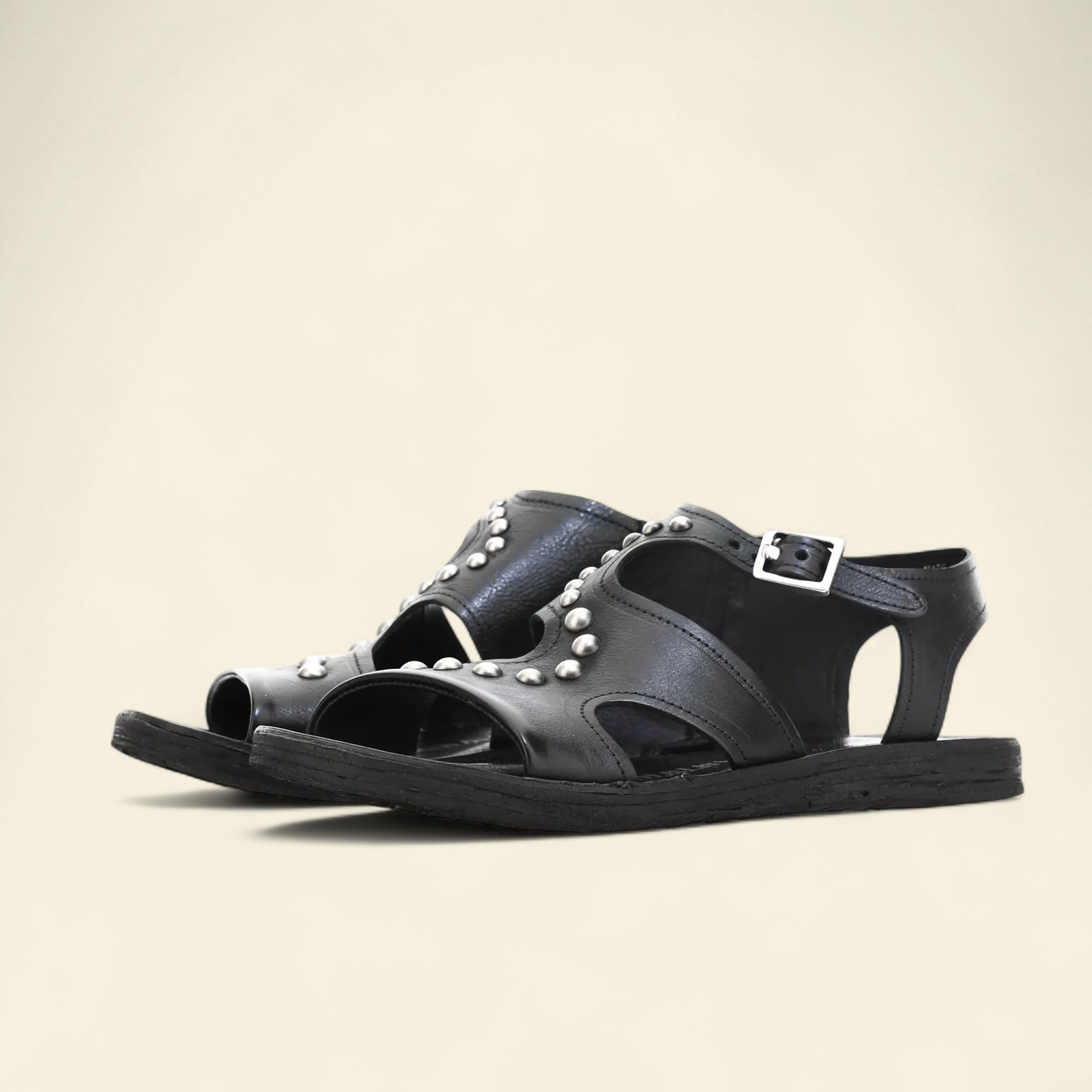 Rhomy A.S.98 Black Summer 25 Leather Sandal