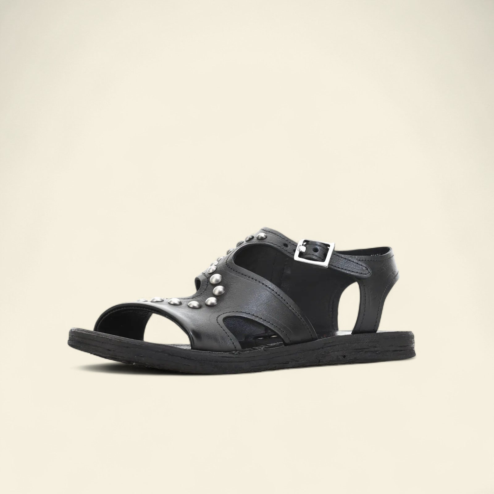 Rhomy A.S.98 Black Summer 25 Leather Sandal