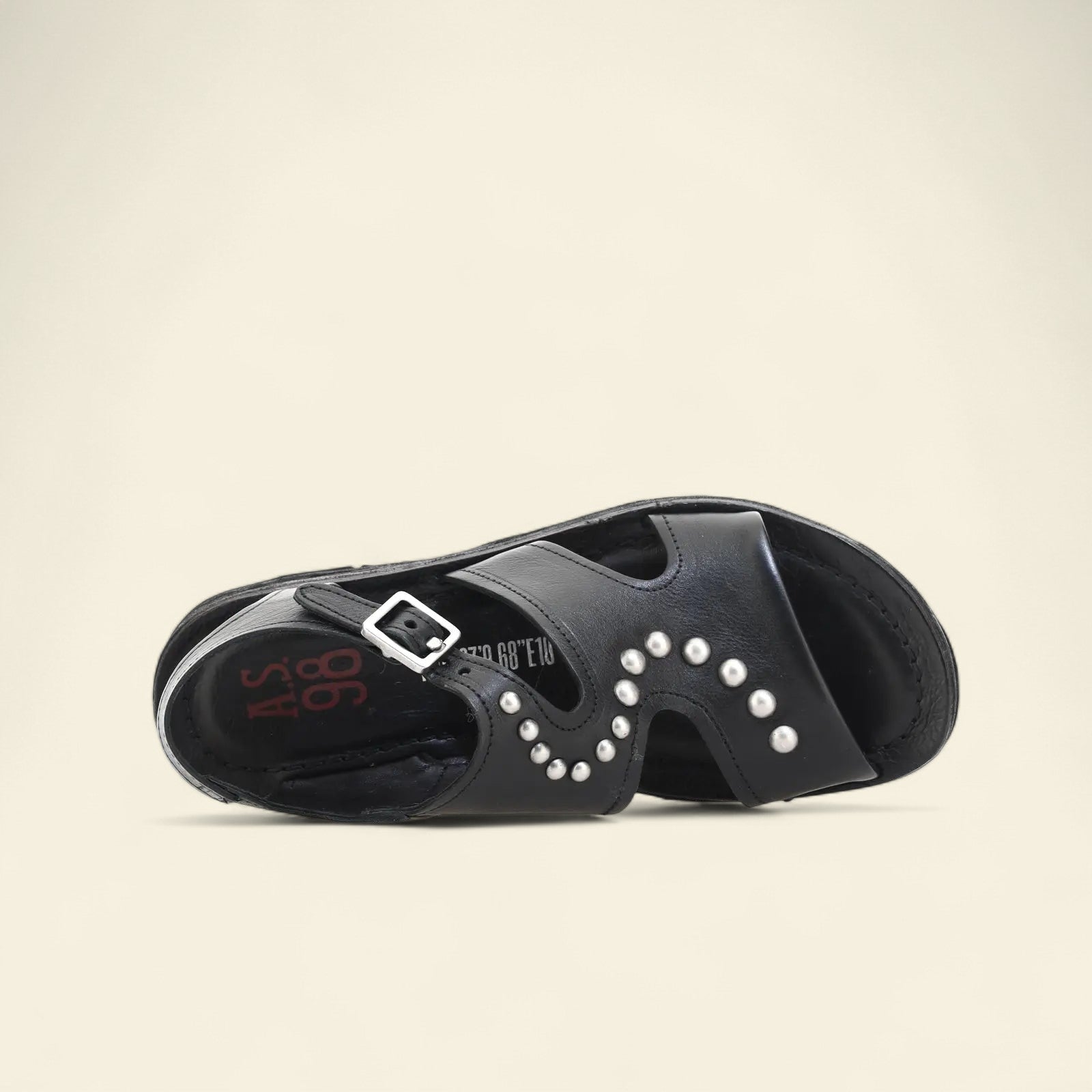 Rhomy A.S.98 Black Summer 25 Leather Sandal