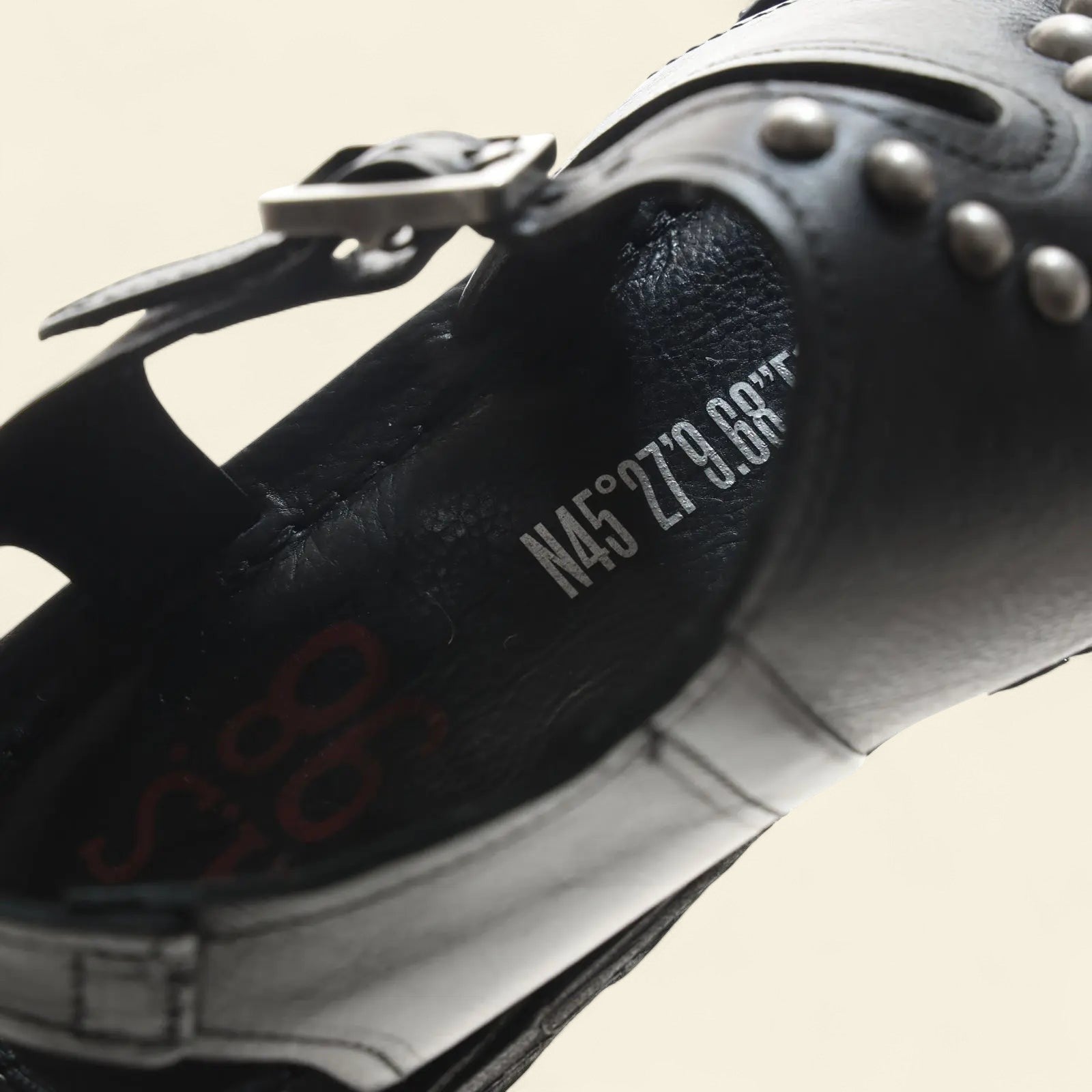 Rhomy A.S.98 Black Summer 25 Leather Sandal