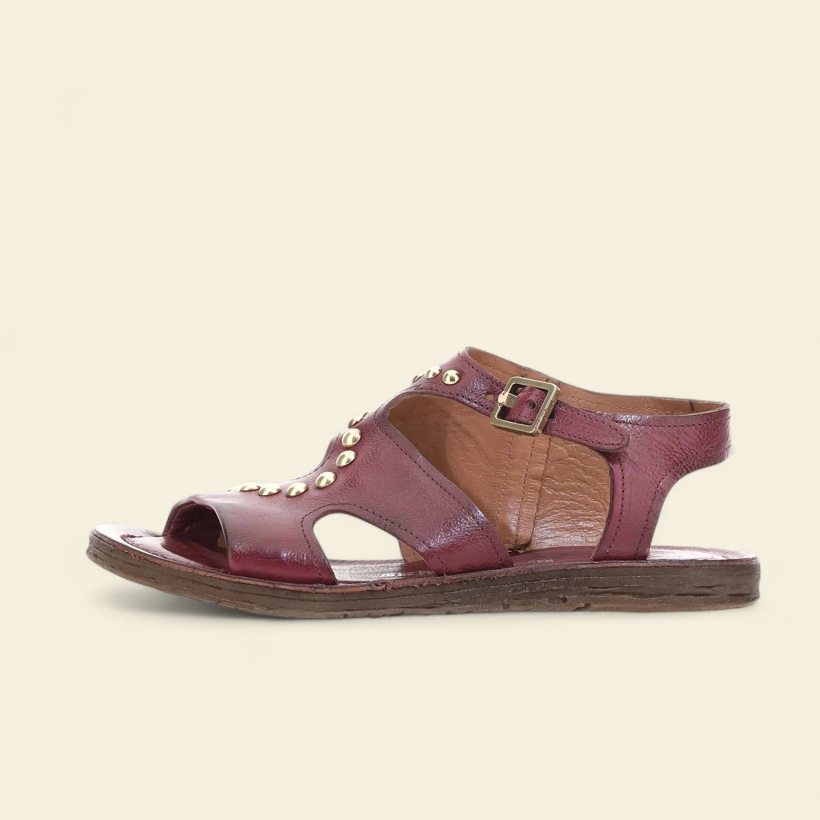 Rhomy A.S.98 Burgundy Summer 25 Leather Sandal