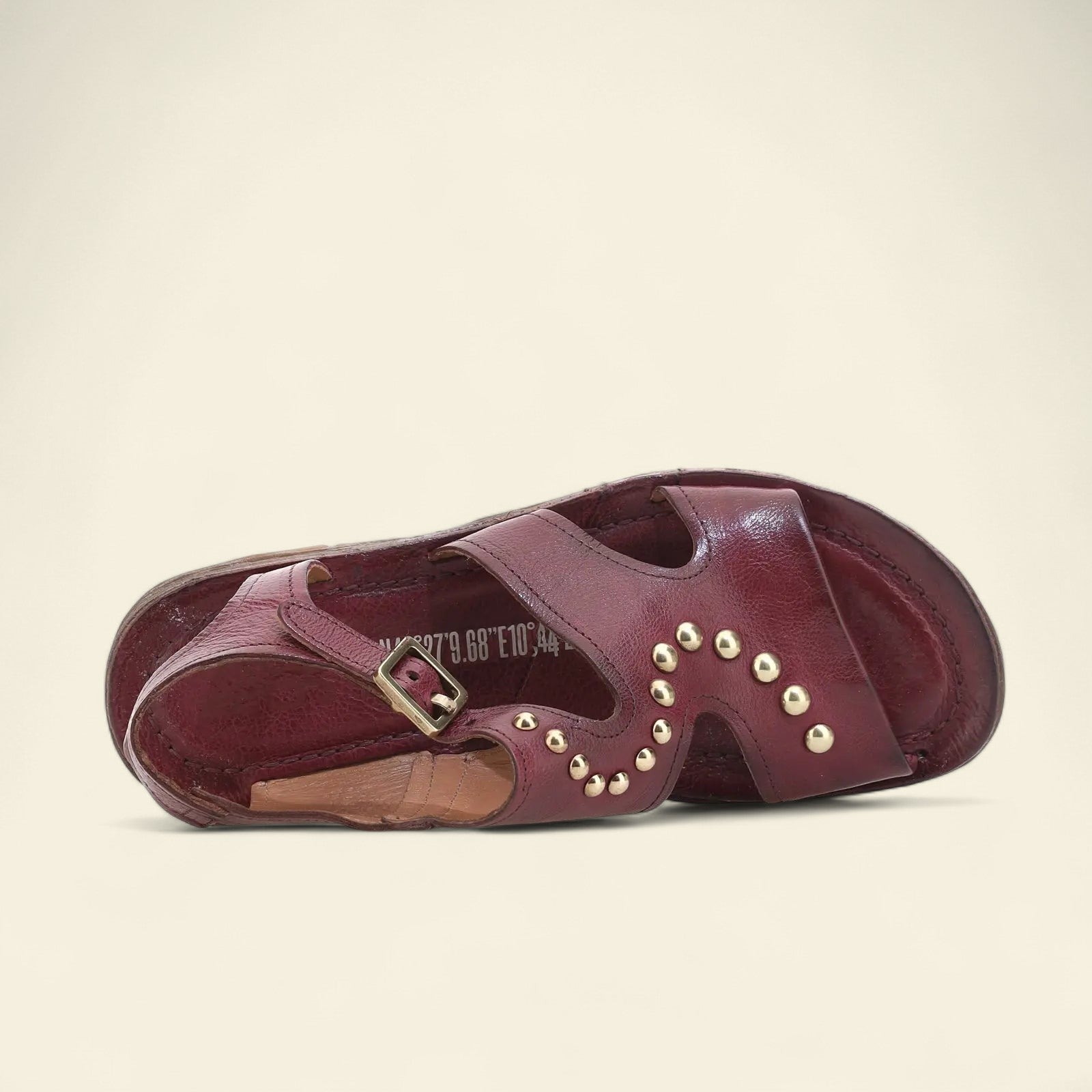 Rhomy A.S.98 Burgundy Summer 25 Leather Sandal