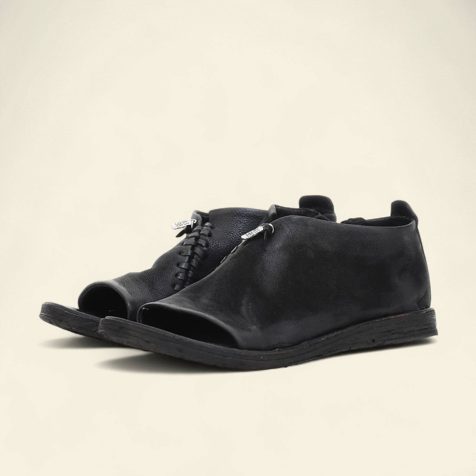 Richard A.S.98 Black Summer 25 Leather Sandal