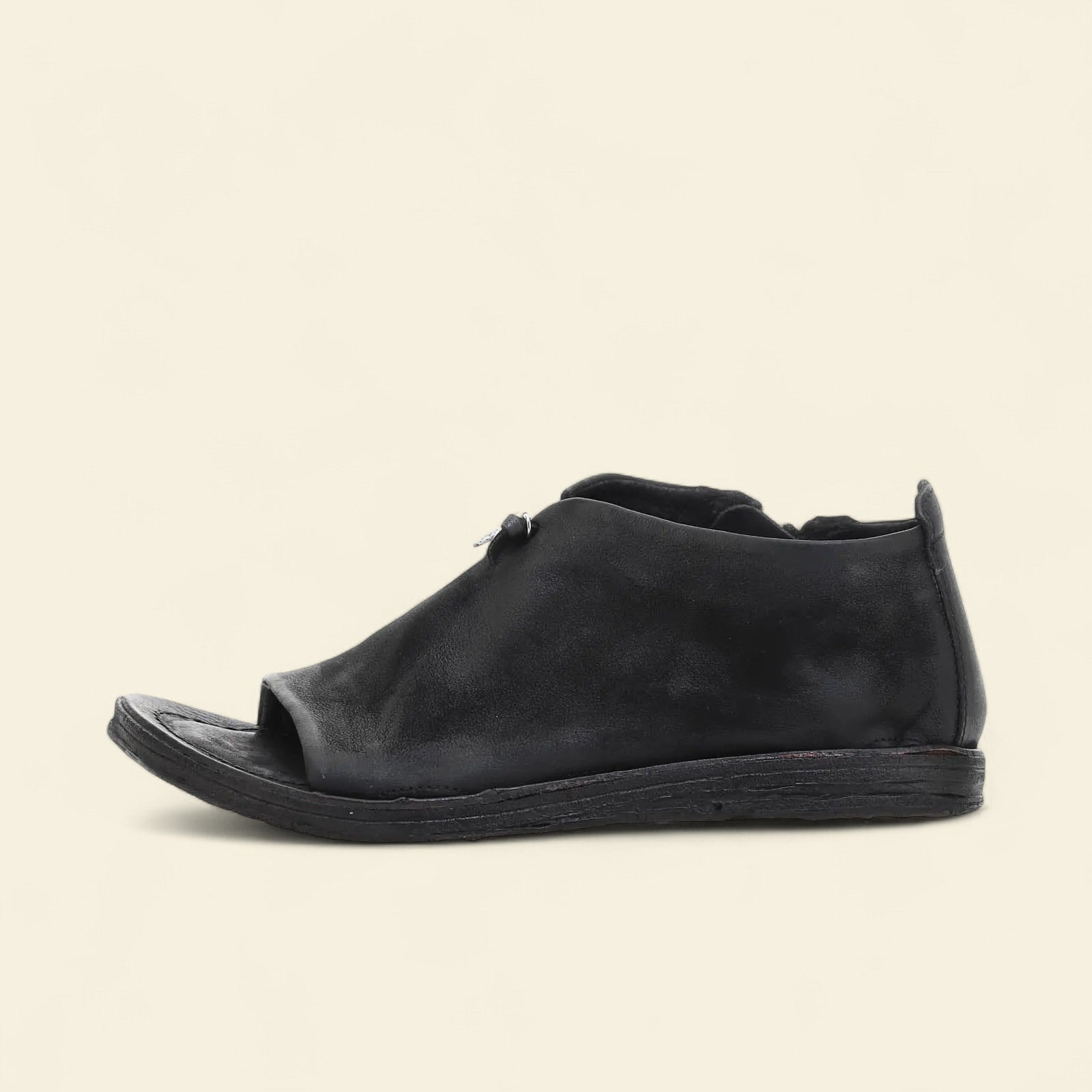 Richard A.S.98 Black Summer 25 Leather Sandal