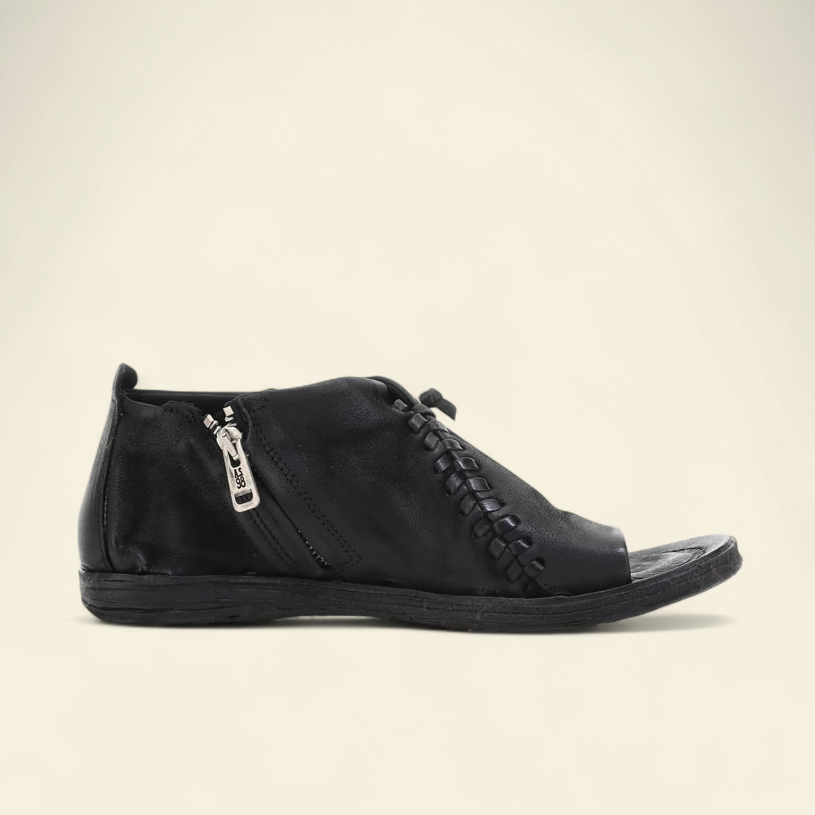 Richard A.S.98 Black Summer 25 Leather Sandal