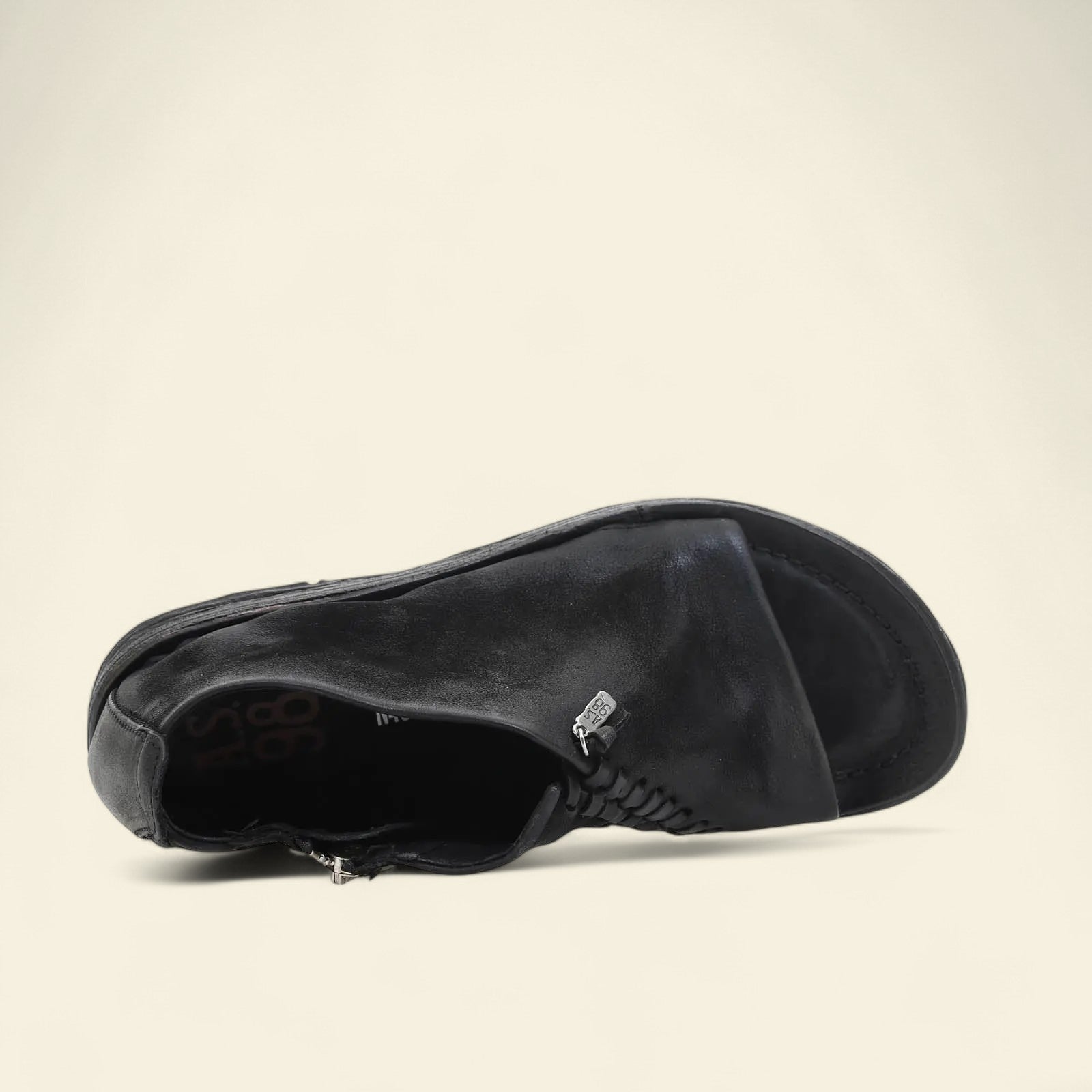 Richard A.S.98 Black Summer 25 Leather Sandal