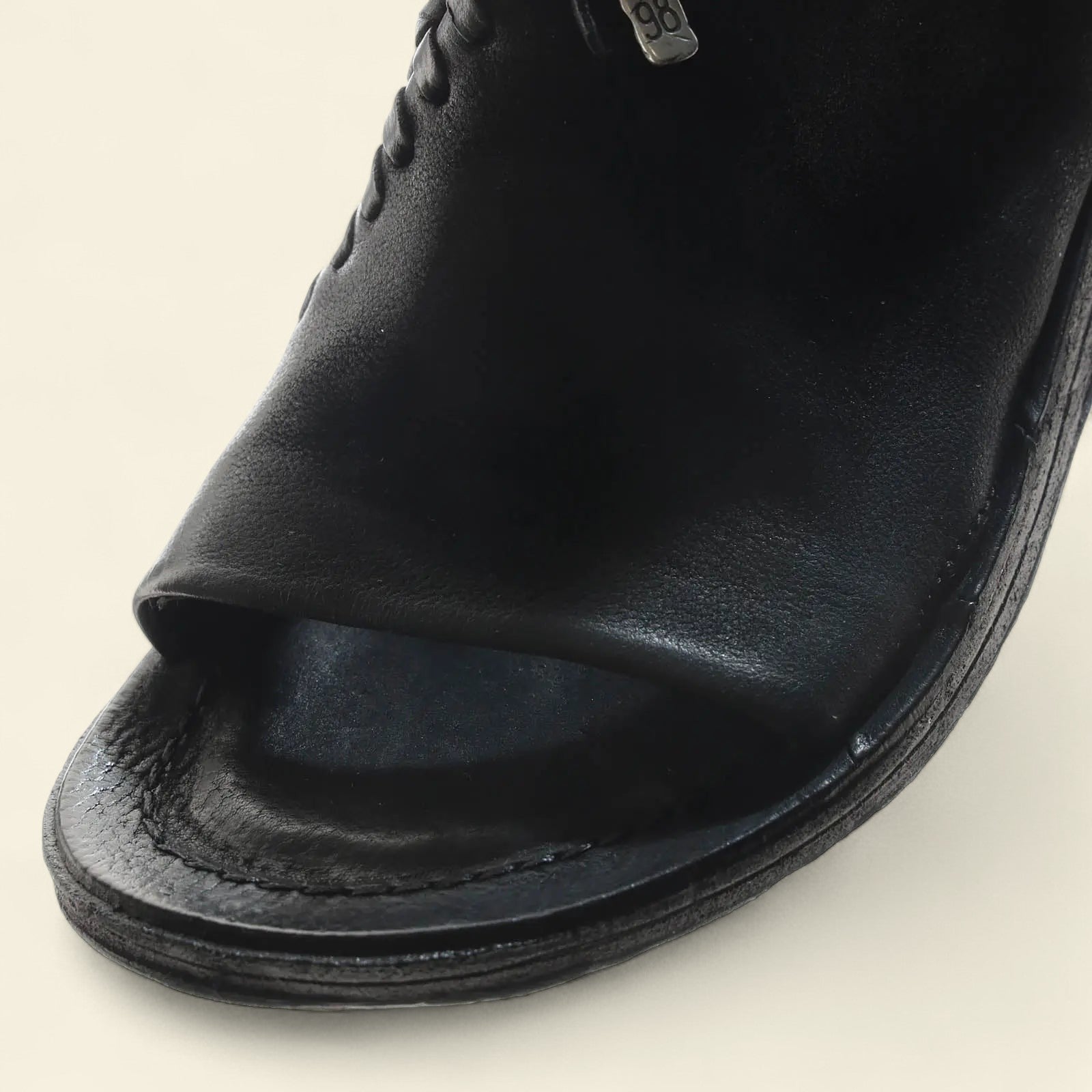 Richard A.S.98 Black Summer 25 Leather Sandal