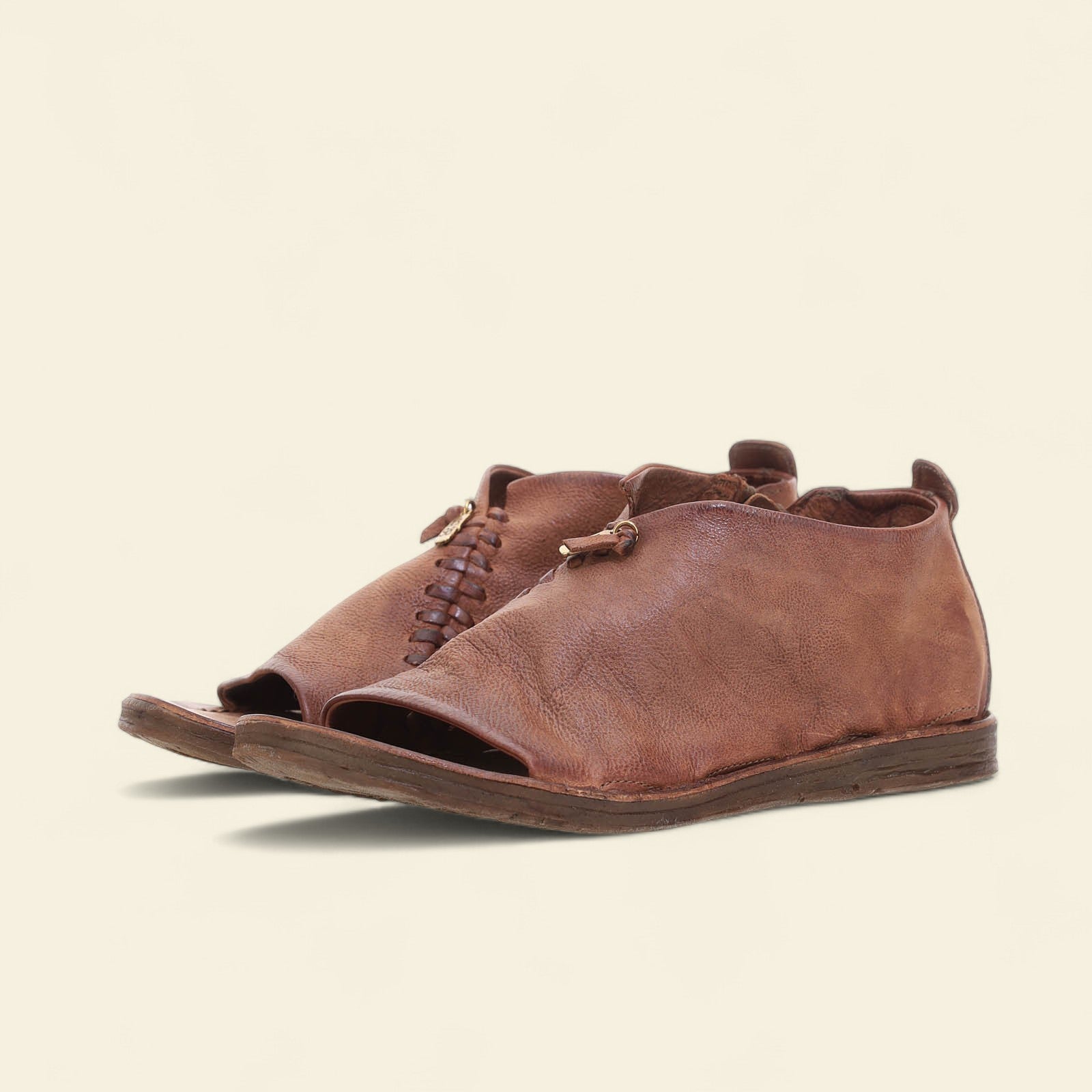 Richard A.S.98 Brown Summer 25 Leather Sandal