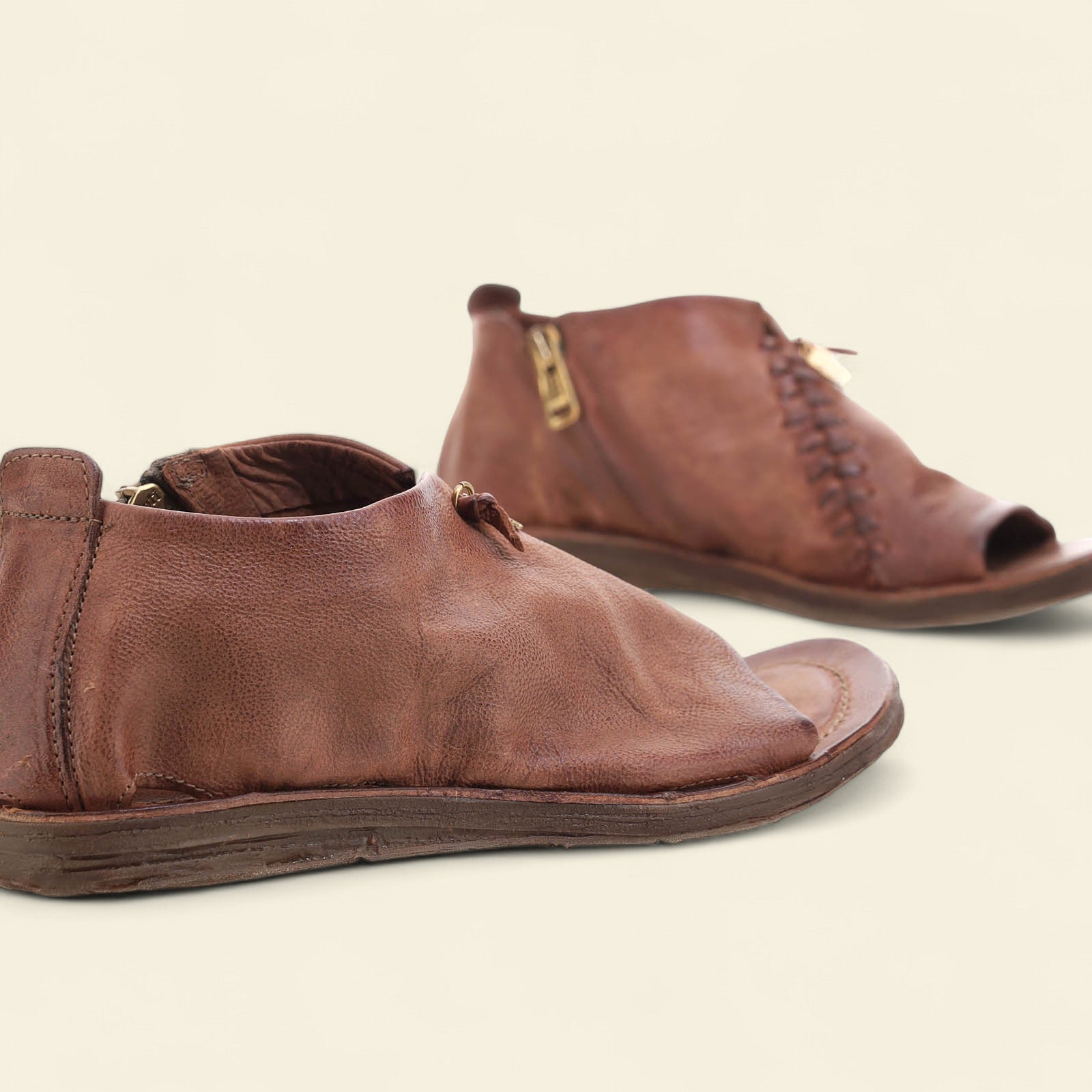 Richard A.S.98 Brown Summer 25 Leather Sandal