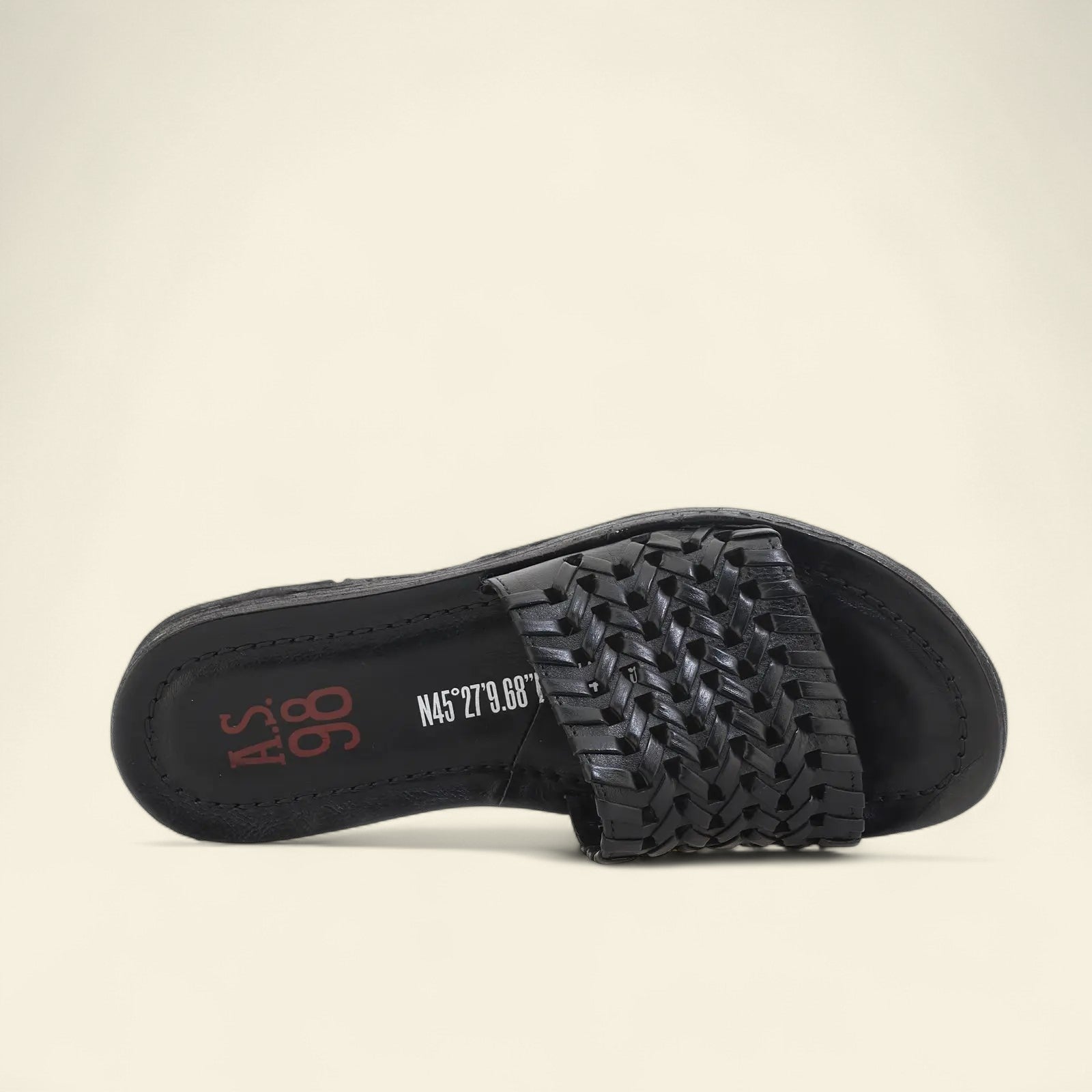 Rex A.S.98 Black Summer 25 Leather Sandal