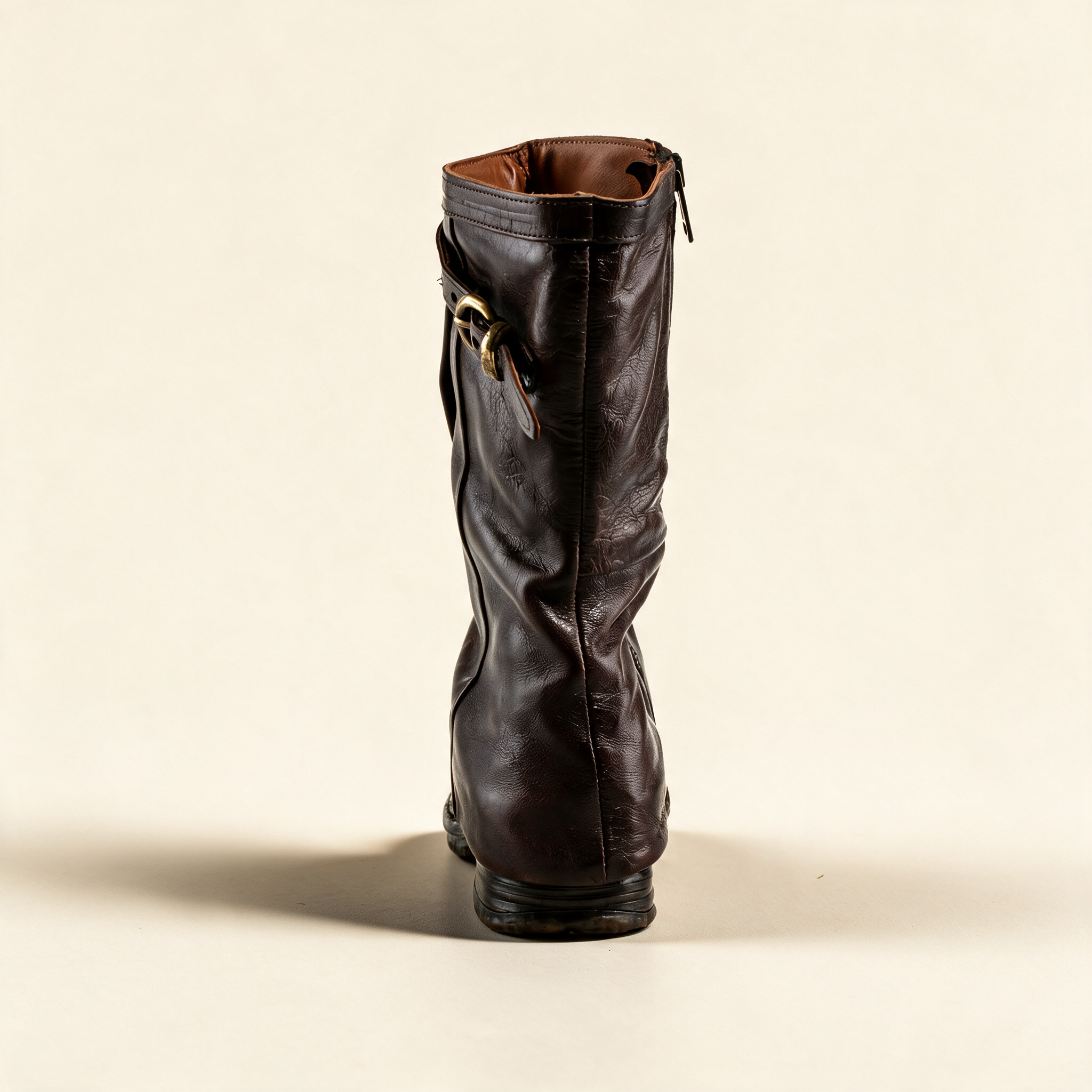 A.S.98 VESPER Ebony mid-calf boots, alternate side view