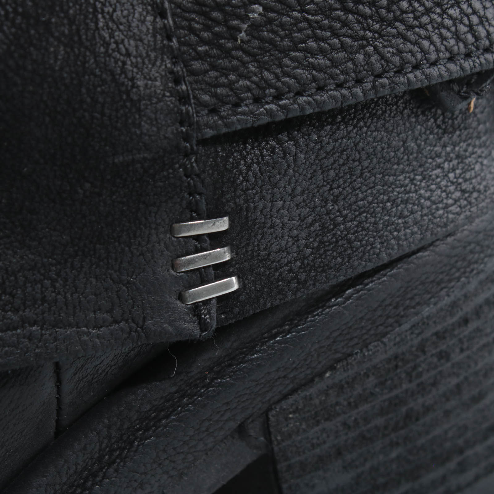 A.S.98 SERENA Black tall boots, leather and finishing detail