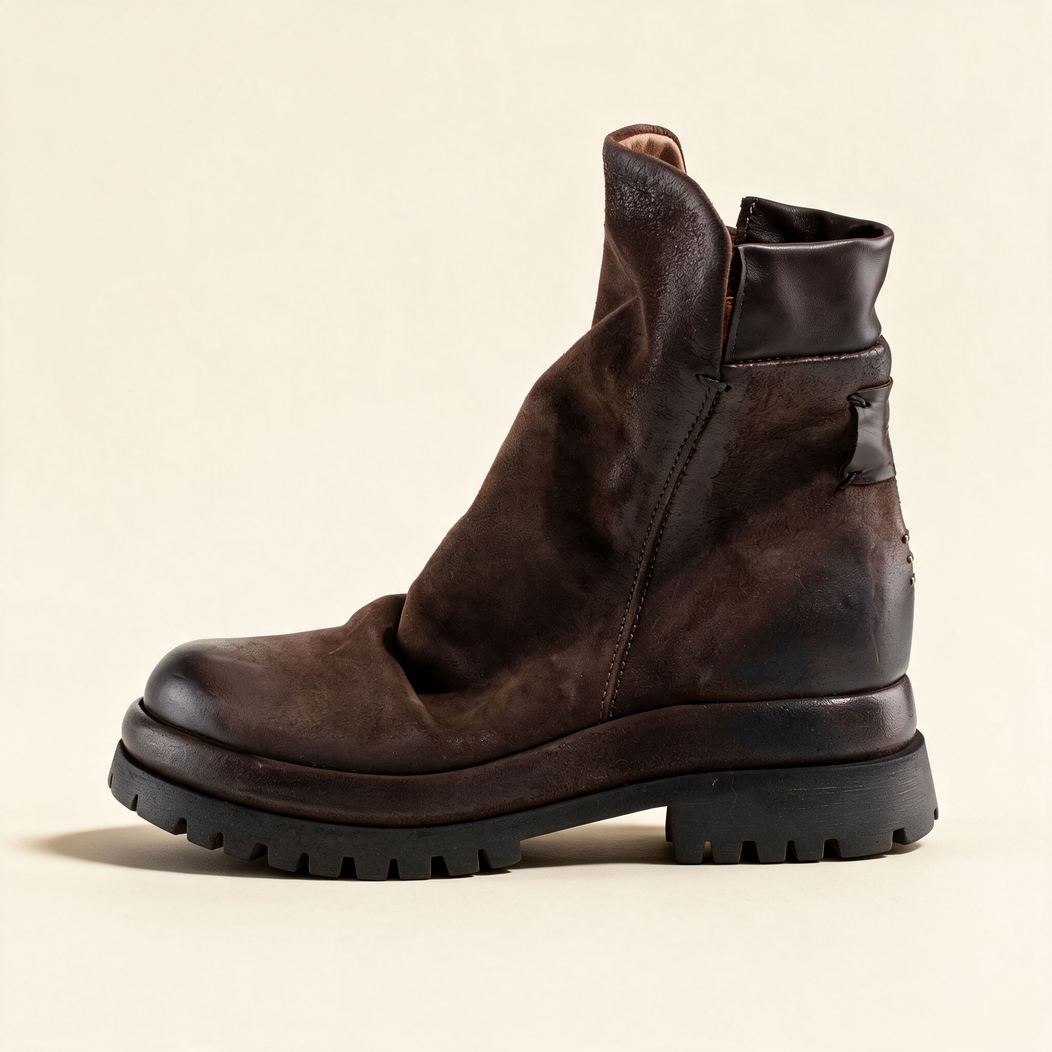 A.S.98 DEIRDRE Ebony ankle boots, outer side profile