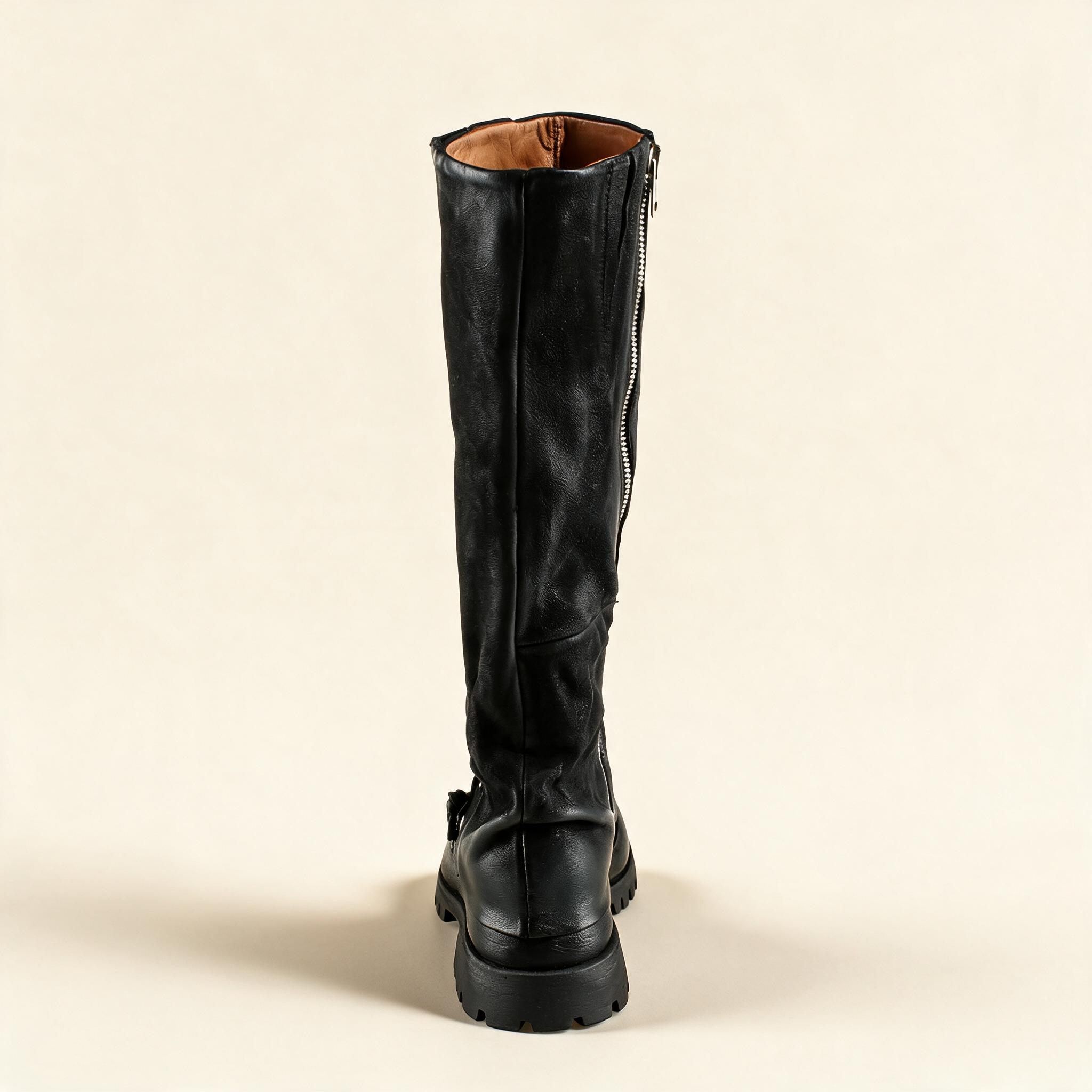 A.S.98 VALORA Black tall boots, alternate side view
