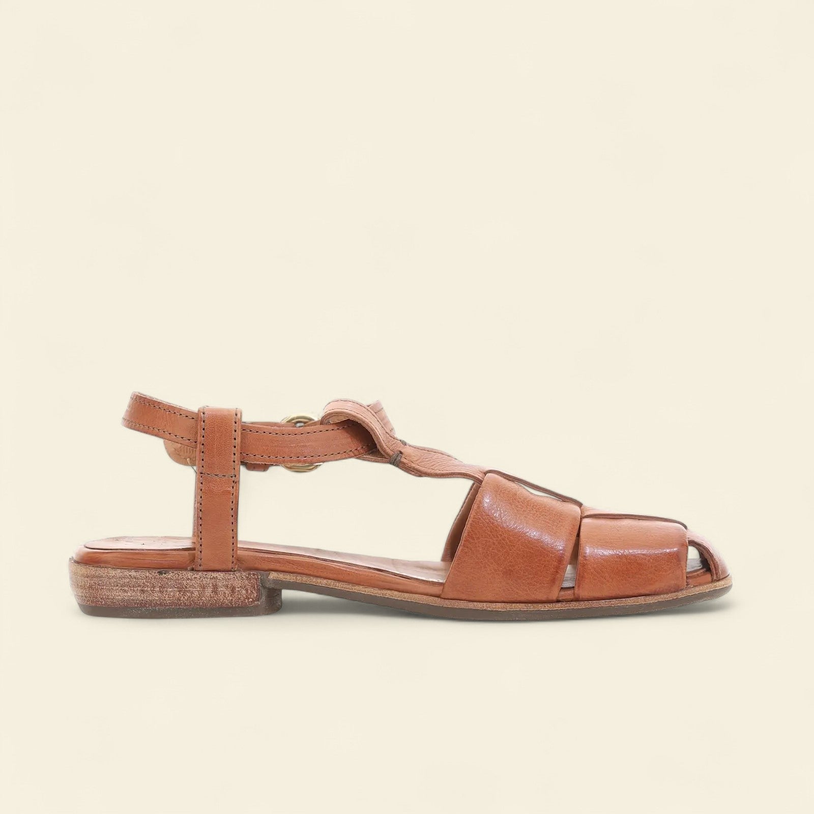 Zania A.S.98 Brown Leather Sandal Summer 25