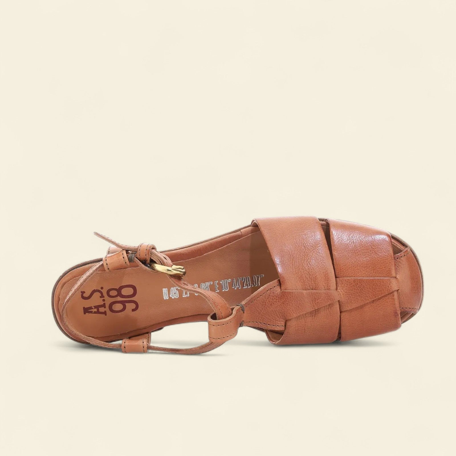 Zania A.S.98 Brown Leather Sandal Summer 25