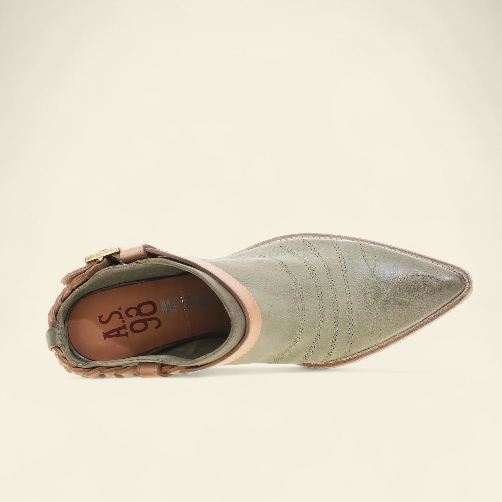 Clif A.S.98 Green Leather Sandal Summer 25