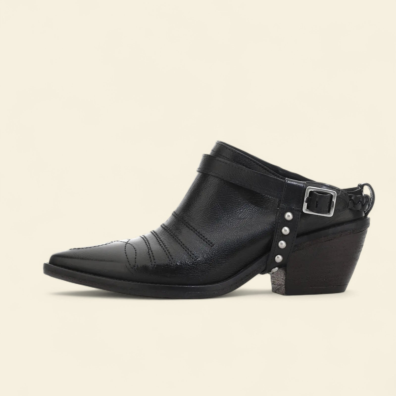Clif A.S.98 Black Leather Sandal Summer 25