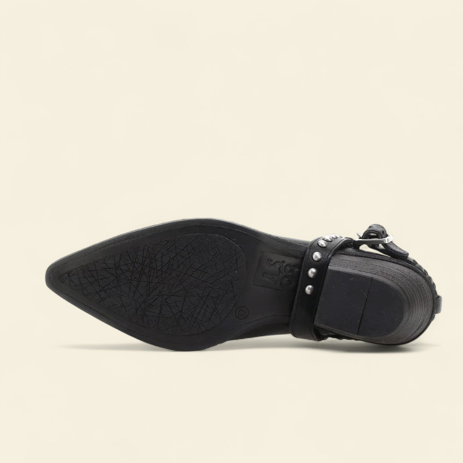 Clif A.S.98 Black Leather Sandal Summer 25
