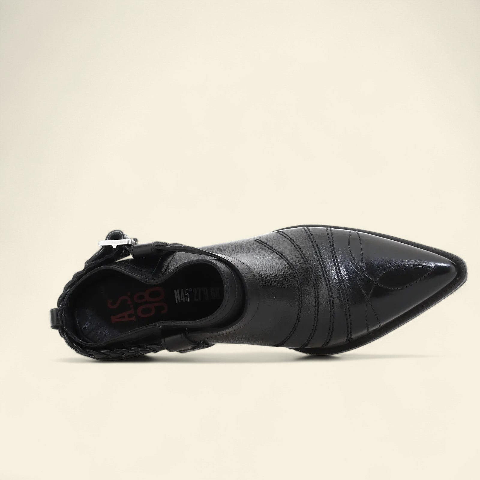Clif A.S.98 Black Leather Sandal Summer 25