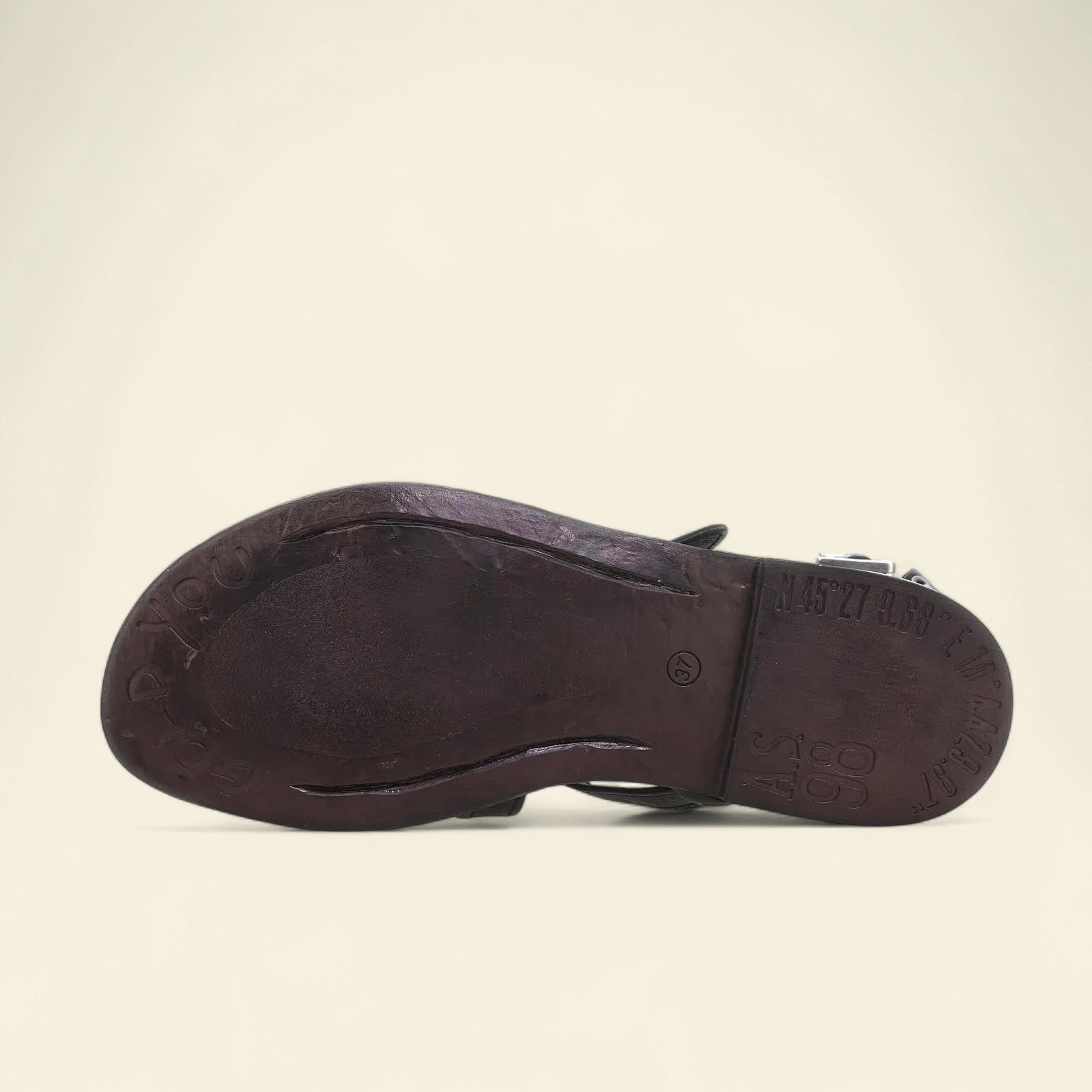 Grant A.S.98 Black Summer 25 Leather Sandal