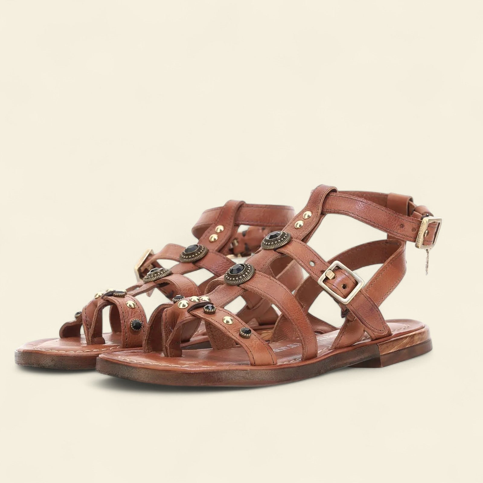 Grant A.S.98 Black Summer 25 Leather Sandal