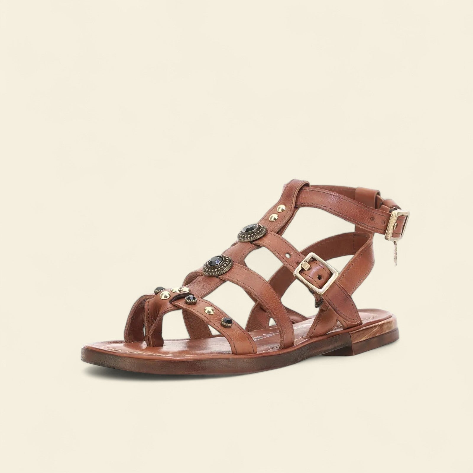 Grant A.S.98 Black Summer 25 Leather Sandal