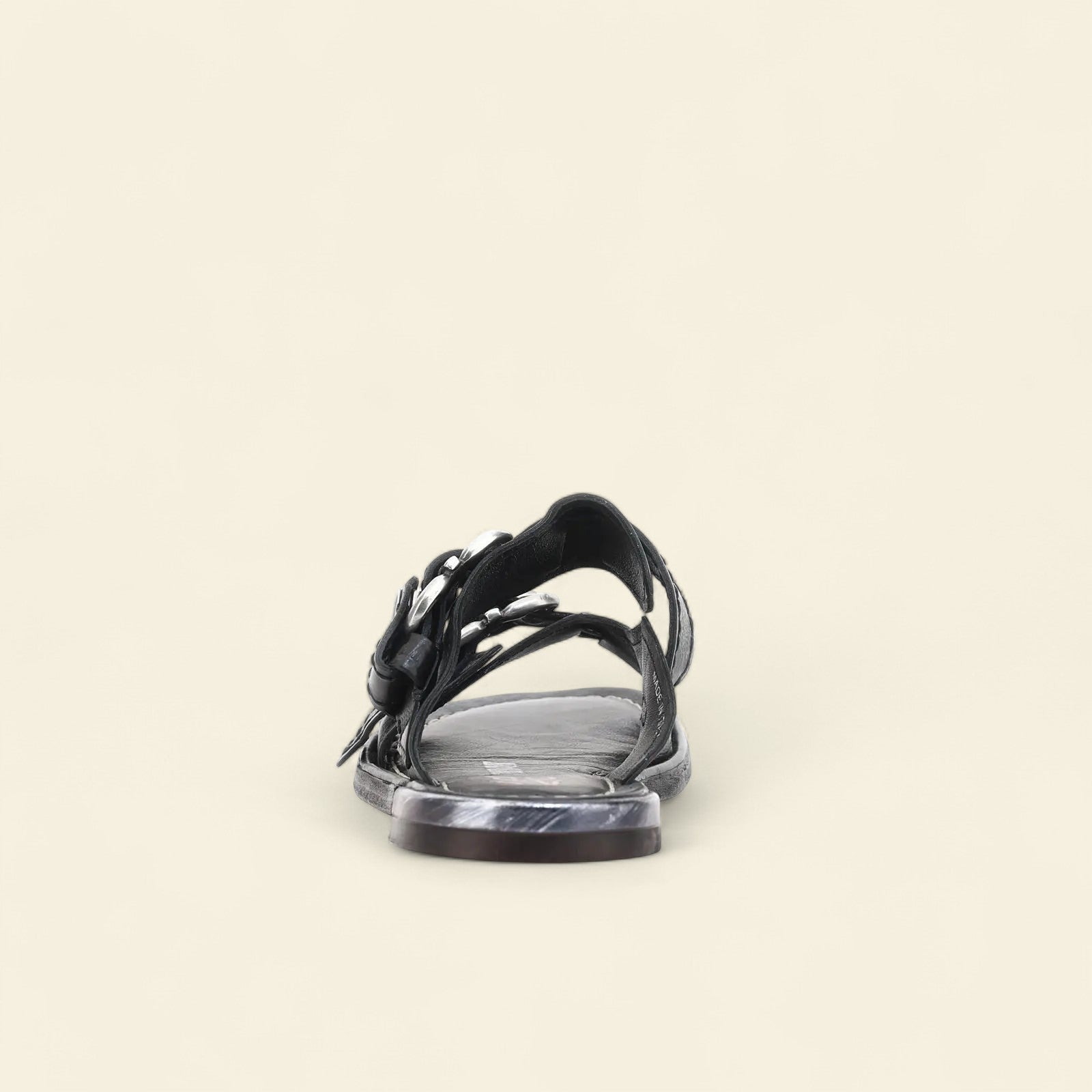 Gavin A.S.98 Black Summer 25 Leather Sandal