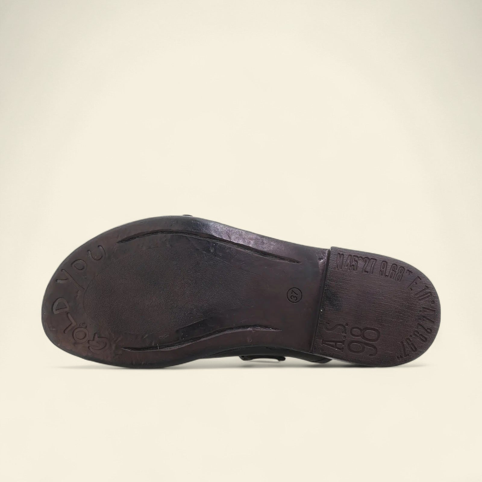 Gavin A.S.98 Black Summer 25 Leather Sandal