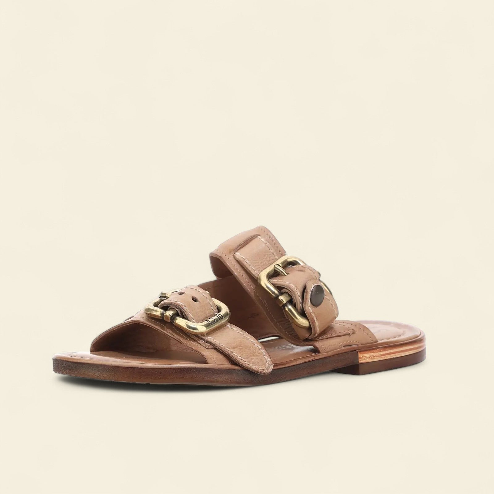 Gavin A.S.98 Brown Summer 25 Leather Sandal