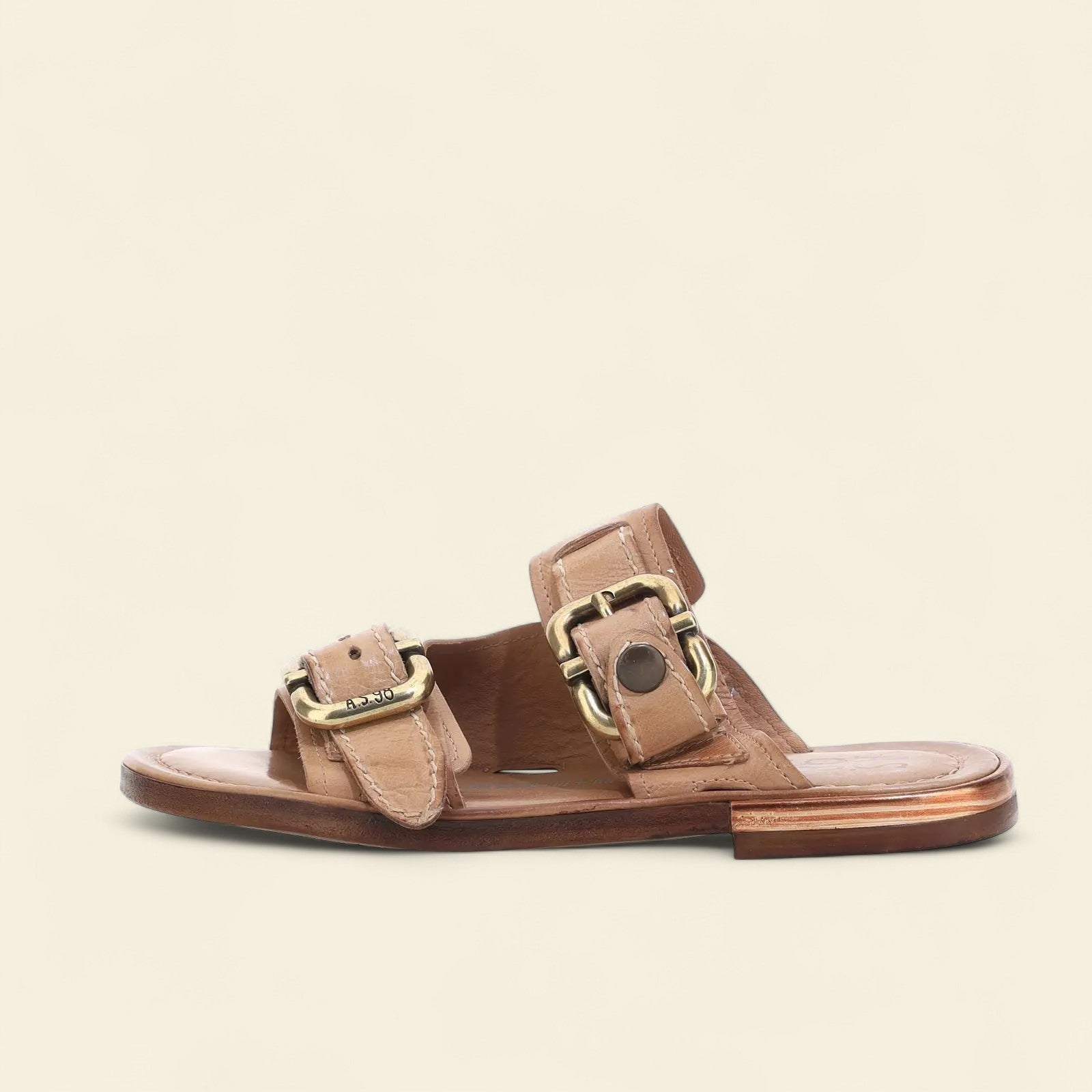 Gavin A.S.98 Brown Summer 25 Leather Sandal