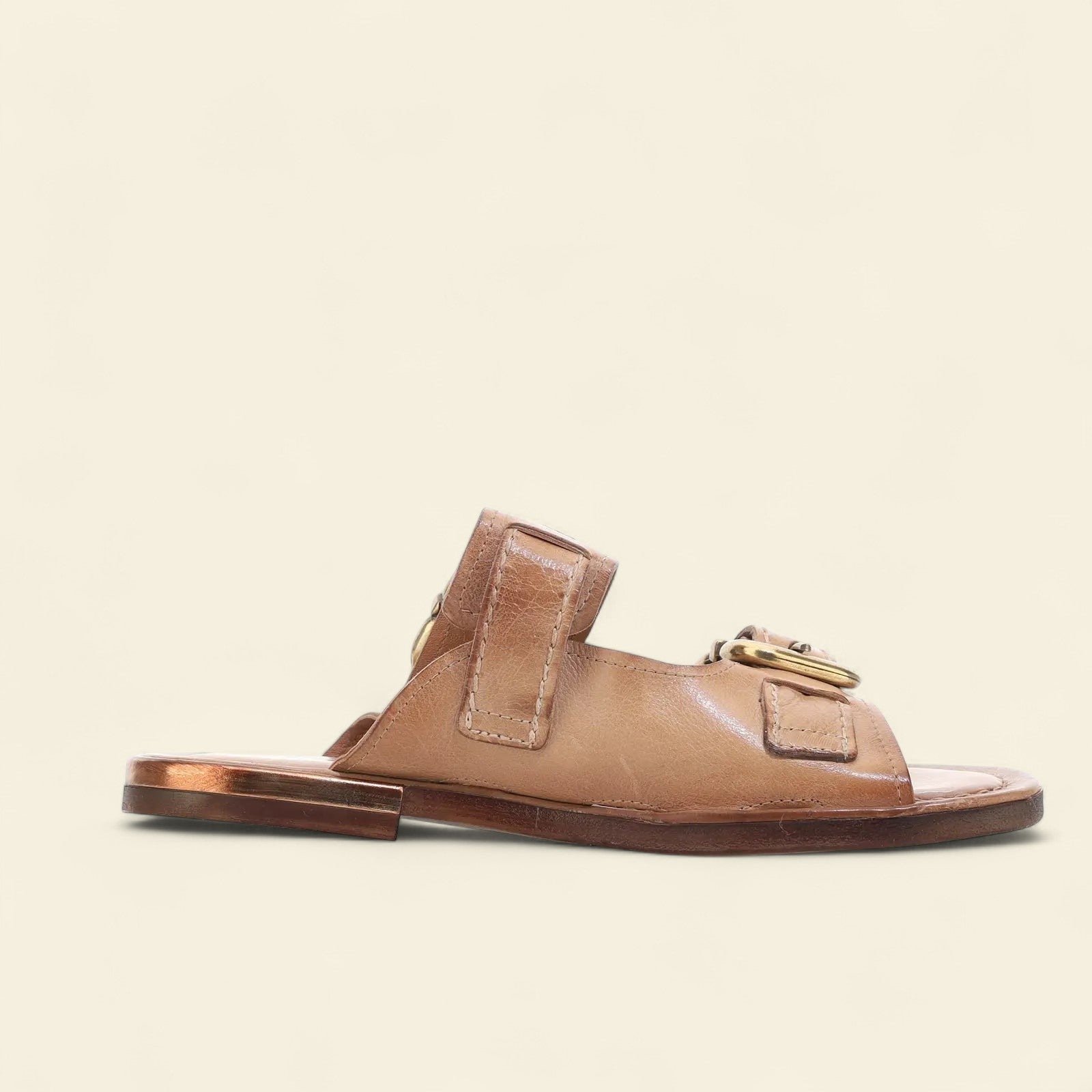 Gavin A.S.98 Brown Summer 25 Leather Sandal