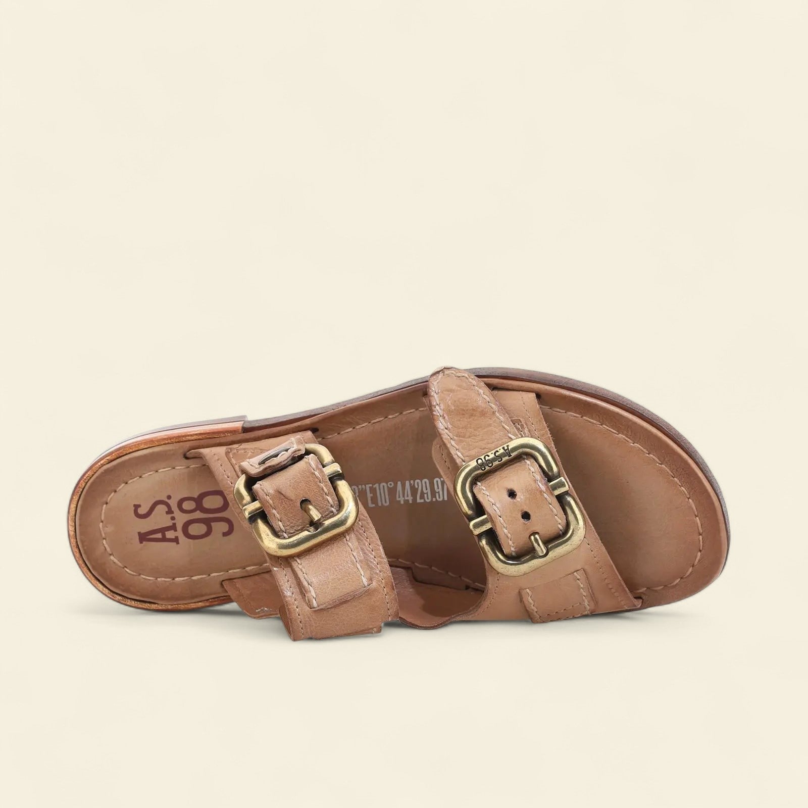 Gavin A.S.98 Brown Summer 25 Leather Sandal