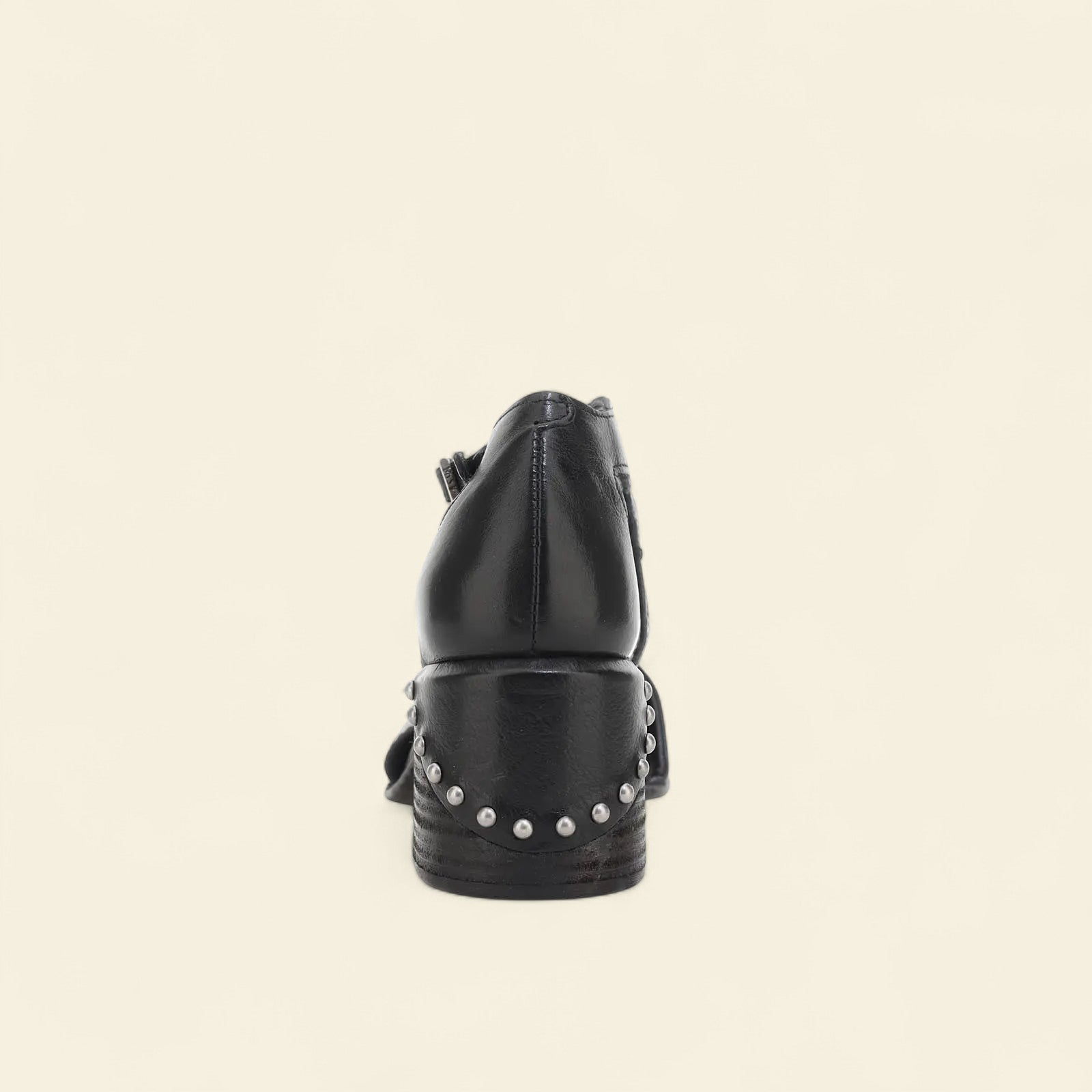 Vincent A.S.98 Black Summer 25 Leather Healed Sandal