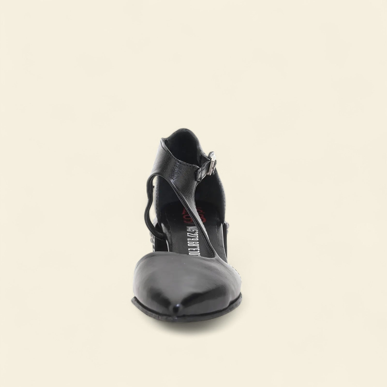 Vincent A.S.98 Black Summer 25 Leather Healed Sandal