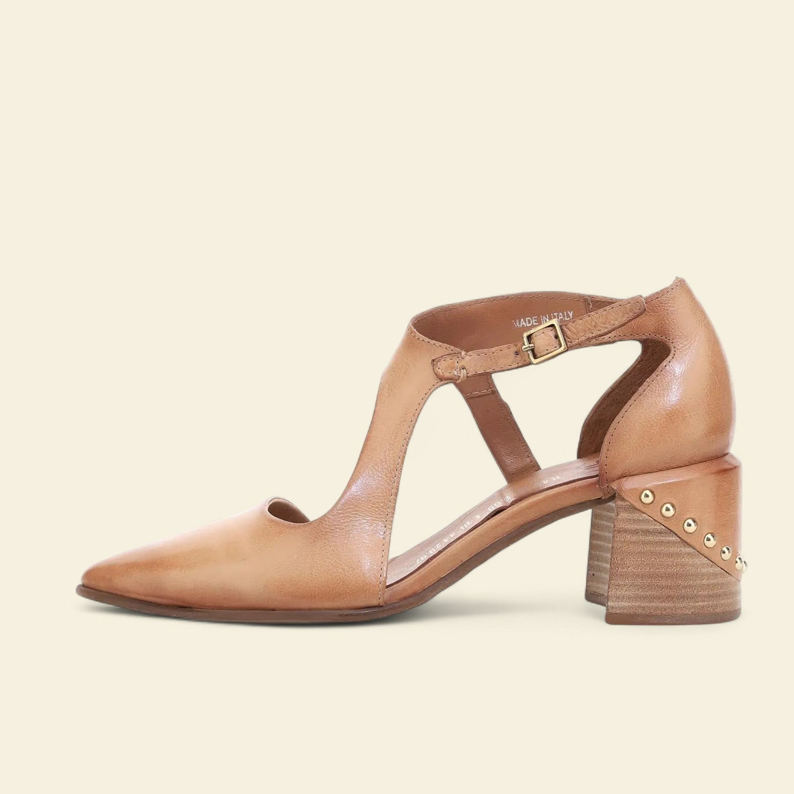 Vincent A.S.98 Brown Summer 25 Leather Healed Sandal