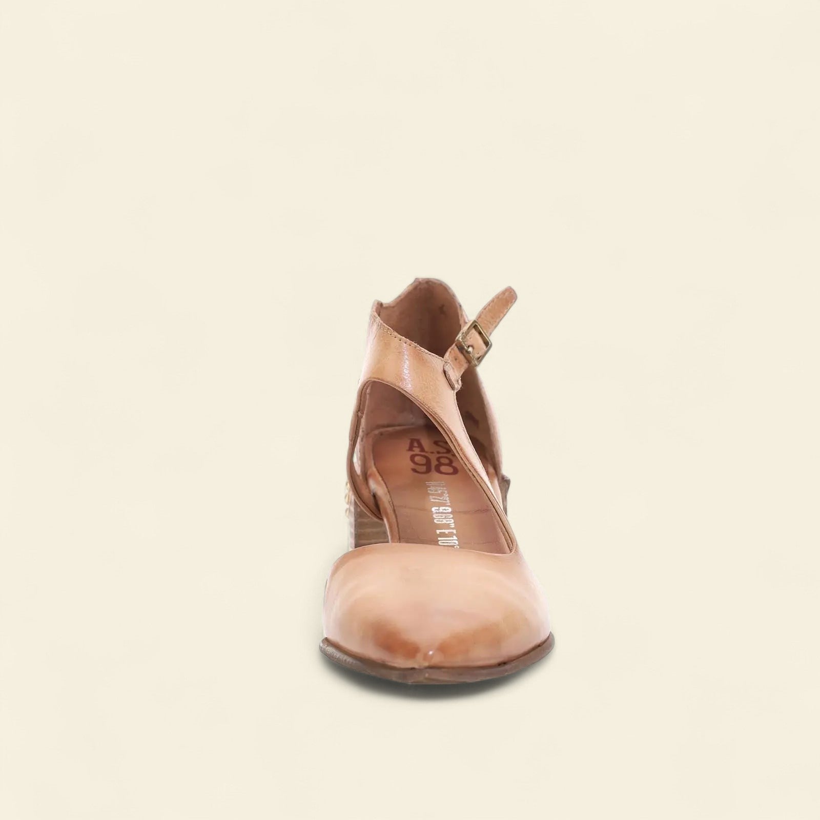 Vincent A.S.98 Brown Summer 25 Leather Healed Sandal