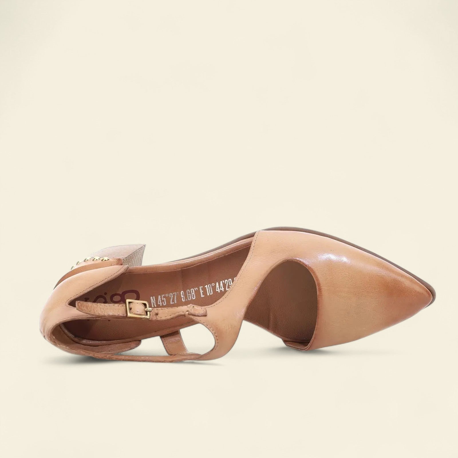 Vincent A.S.98 Brown Summer 25 Leather Healed Sandal