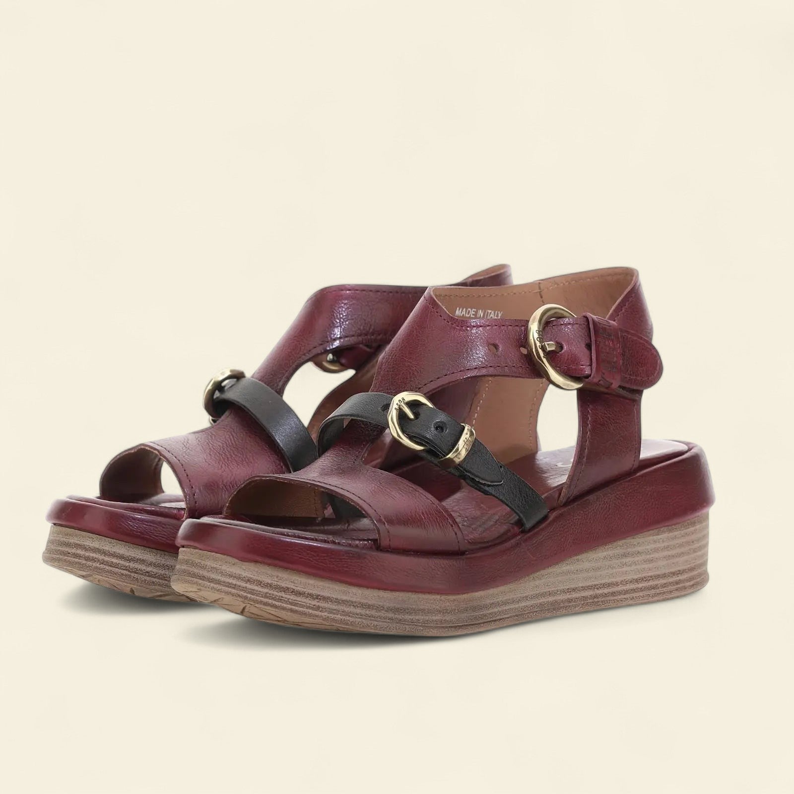 Stanley A.S.98 Red Summer 25 Leather Sandal