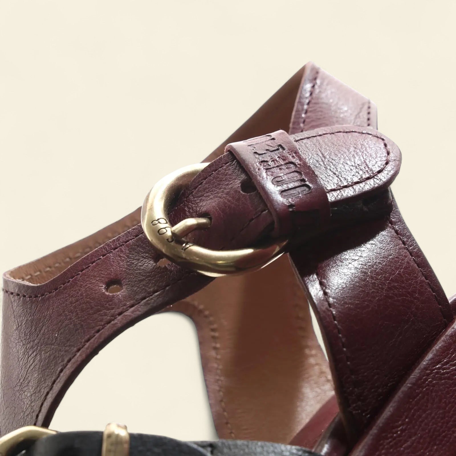 Stanley A.S.98 Red Summer 25 Leather Sandal