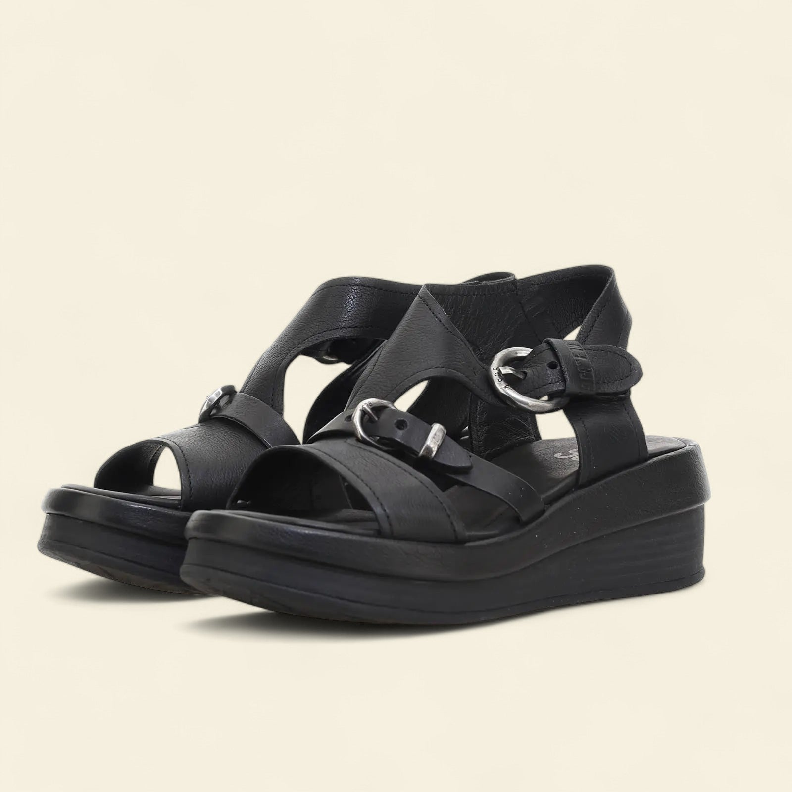 Stanley A.S.98 Black Summer 25 Leather Sandal