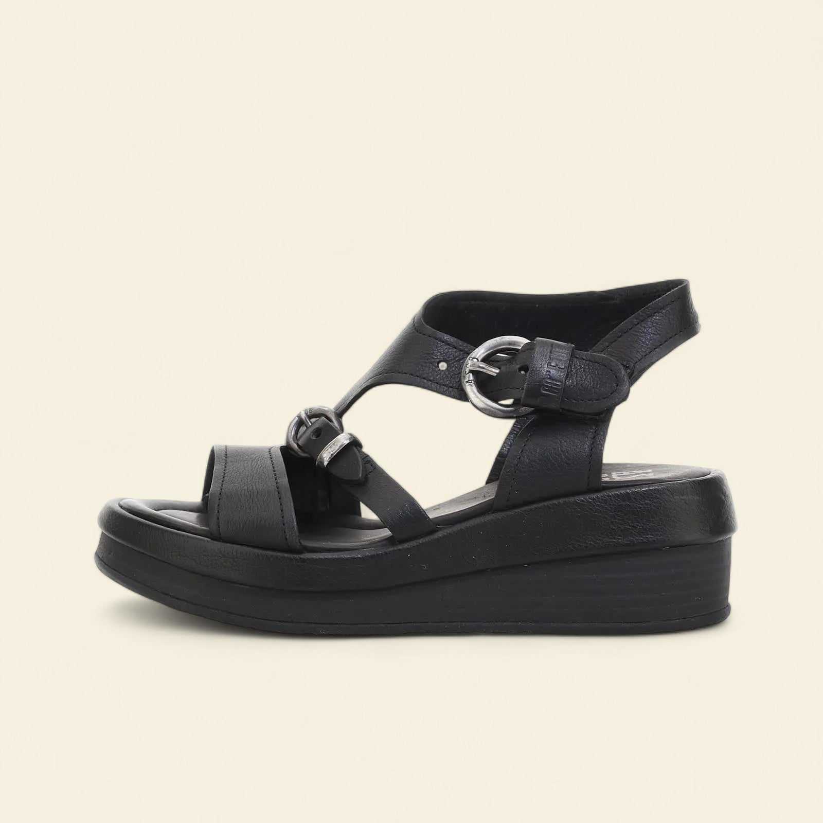 Stanley A.S.98 Black Summer 25 Leather Sandal