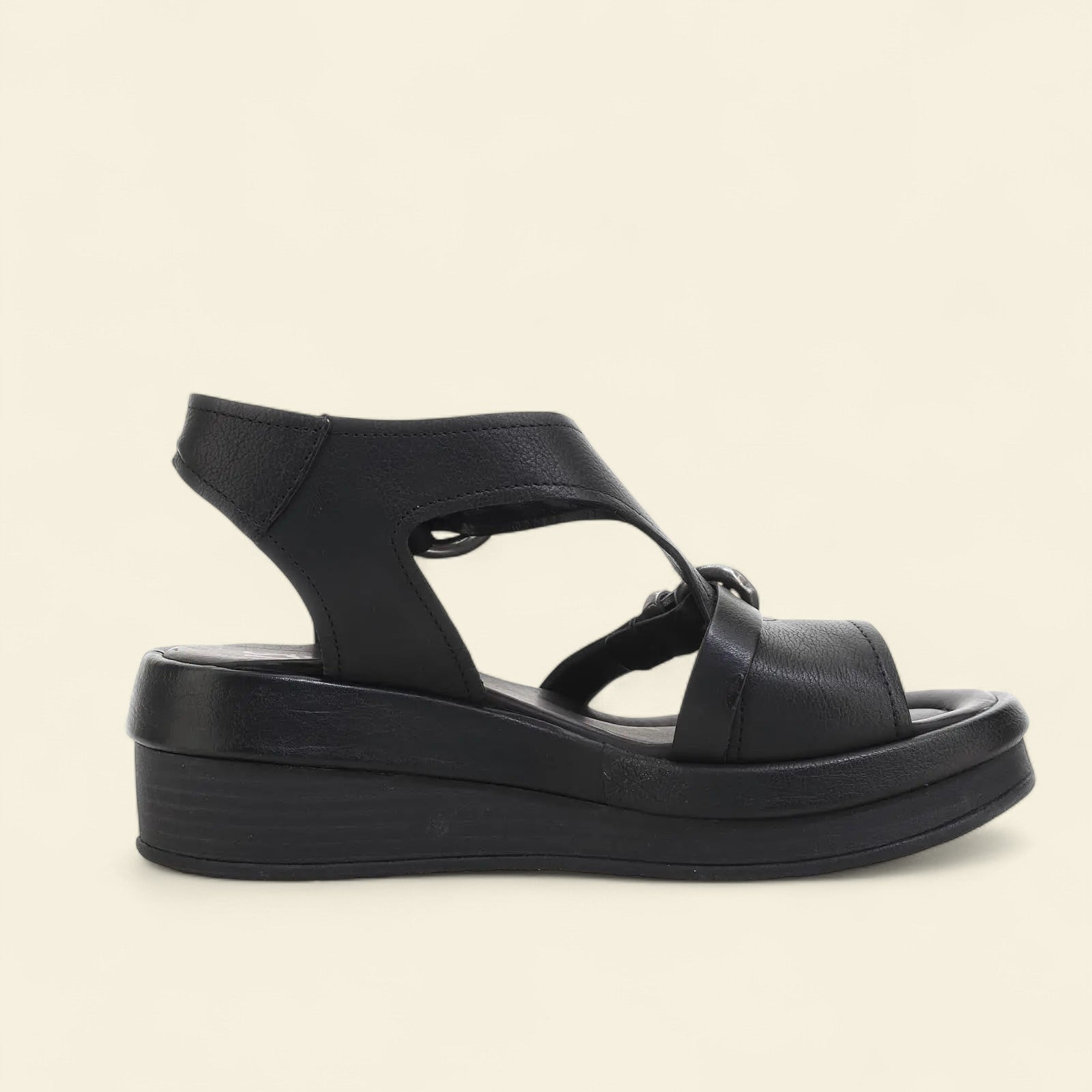 Stanley A.S.98 Black Summer 25 Leather Sandal