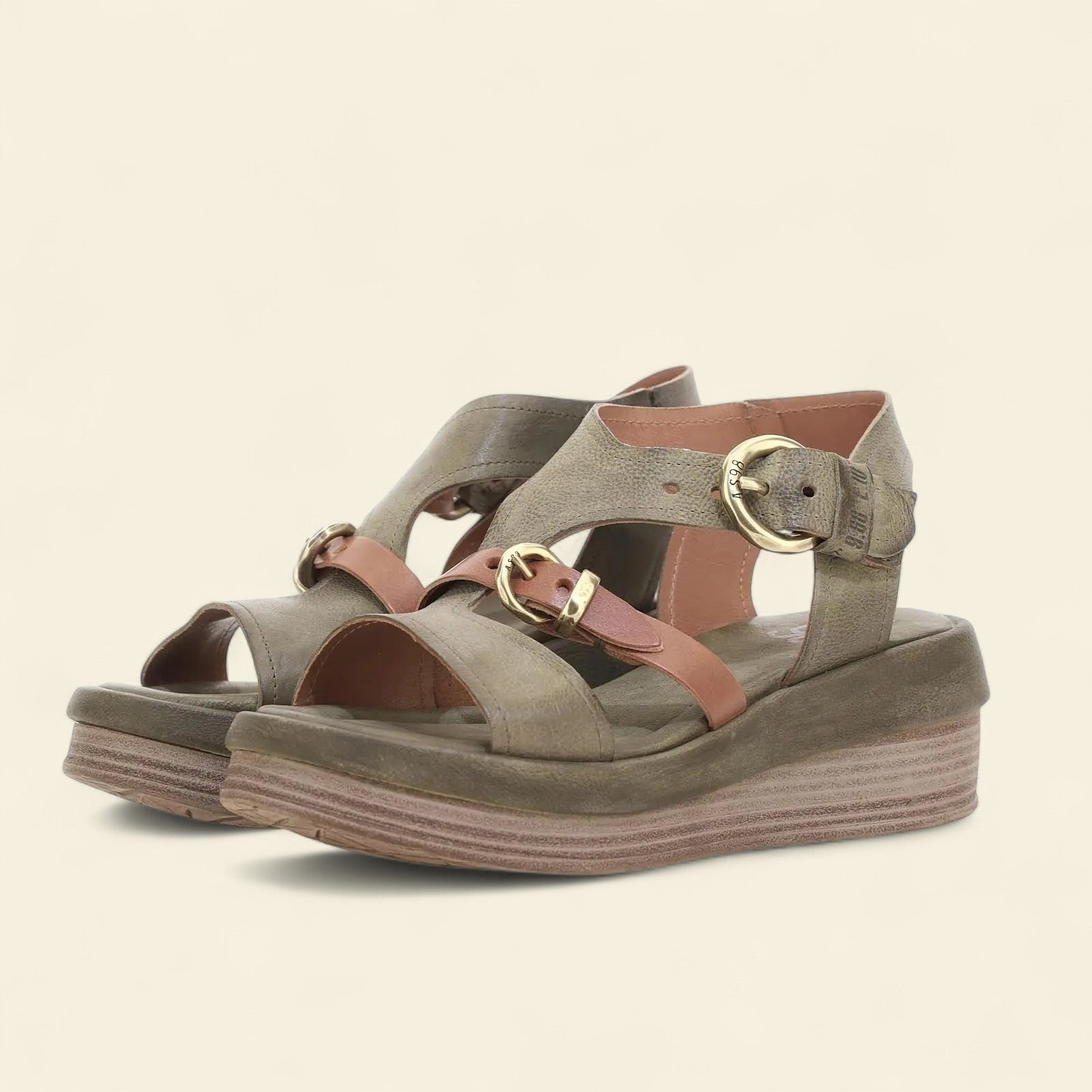 Stanley A.S.98 Green Summer 25 Leather Sandal
